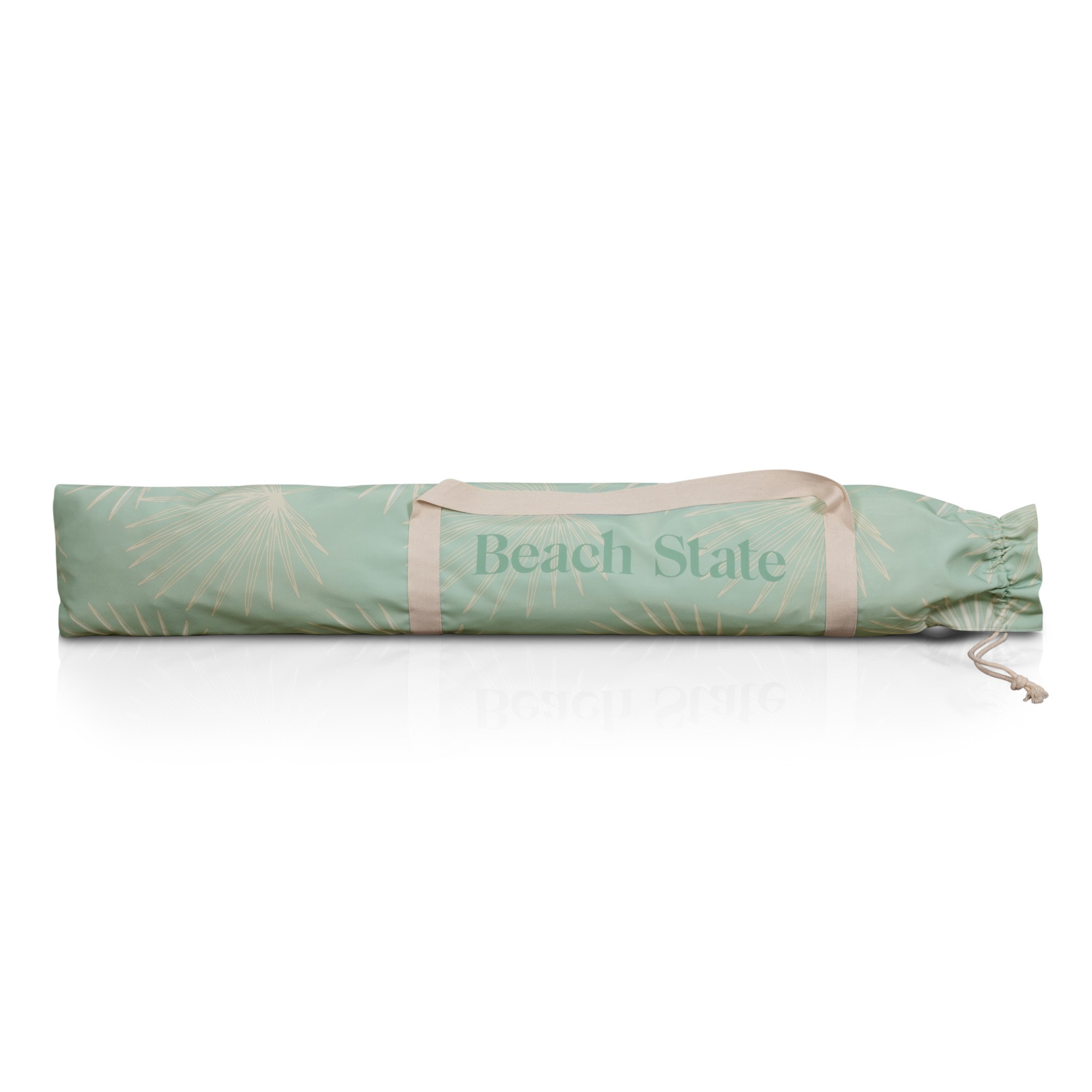 6.5' Round Beach State Summerland Portable Umbrella, Palm Beach