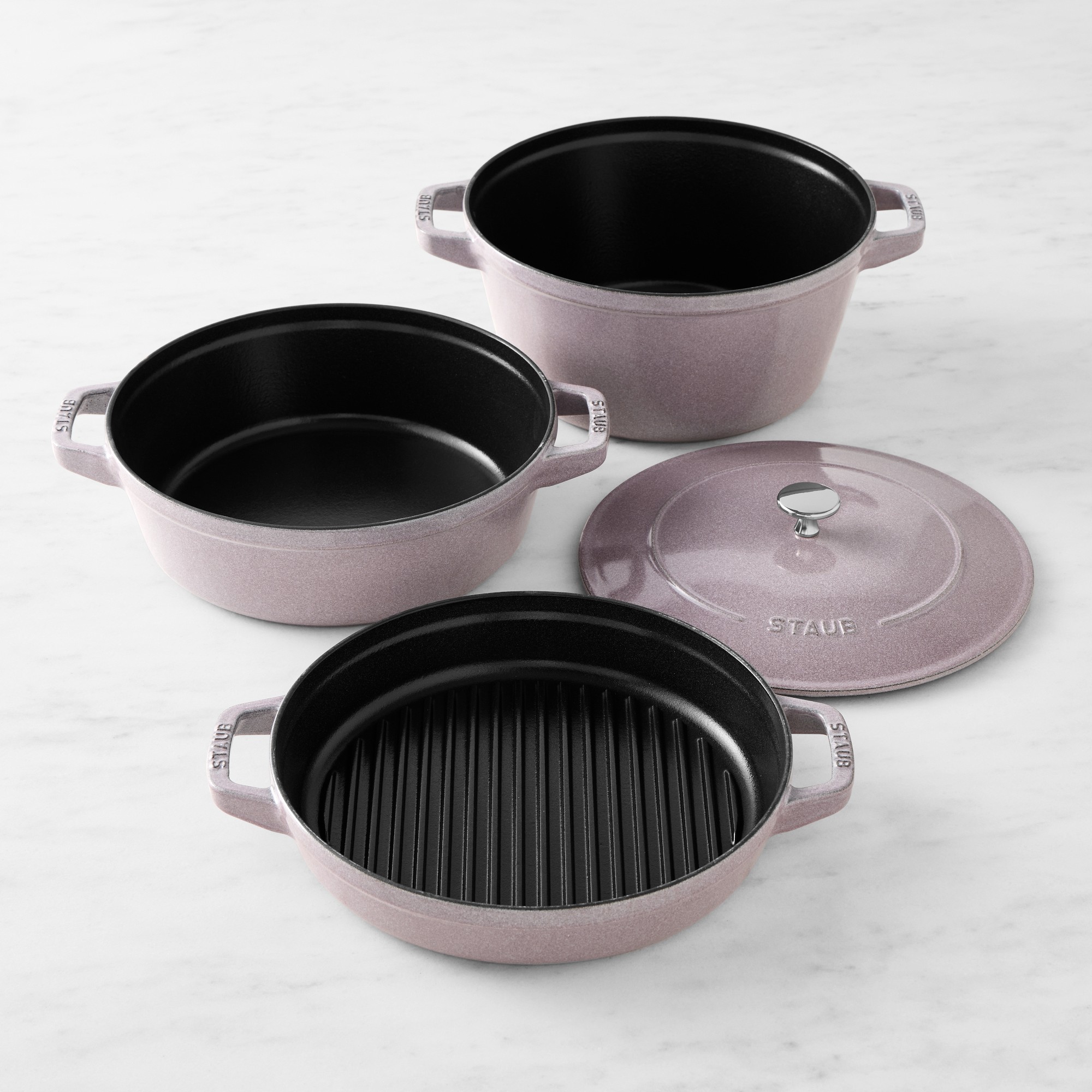 Staub Enameled Cast Iron Stackable Cookware Set