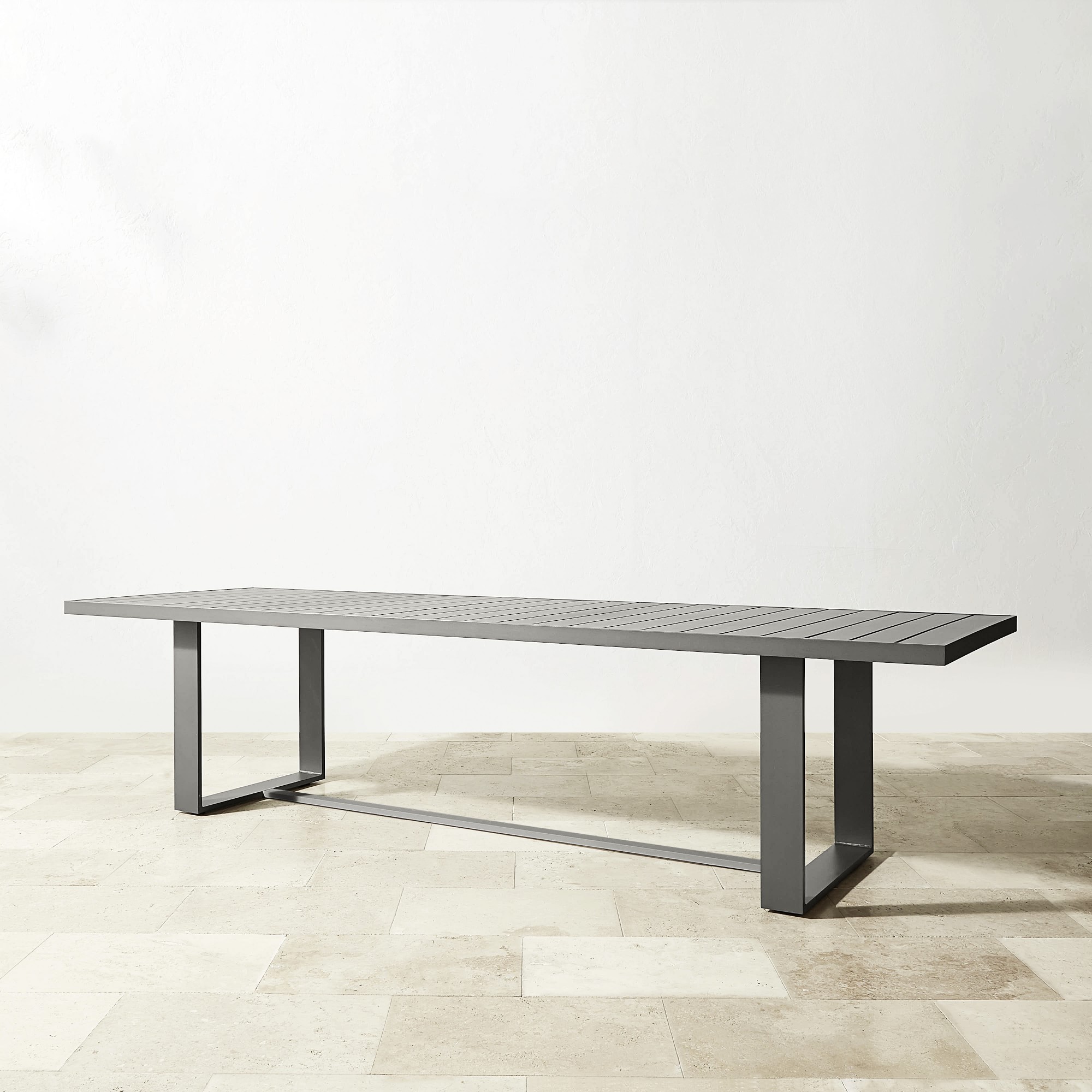 Santa Barbara Outdoor Metal Rectangular Dining Table (124