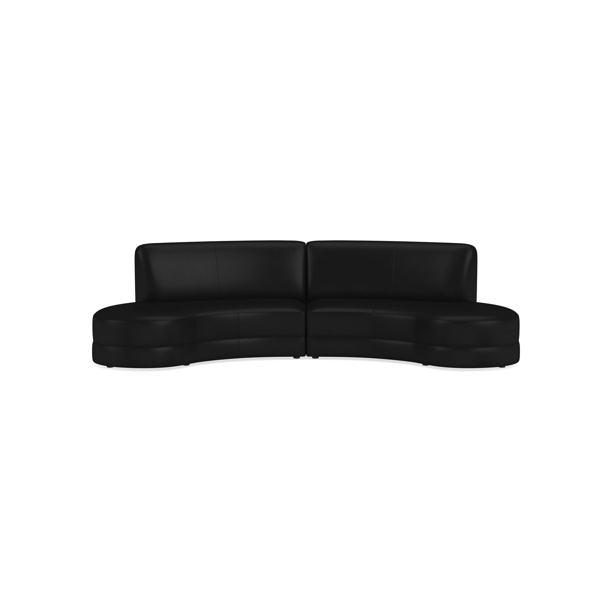 Capri 2-Piece Bumper Armless Sectional (132