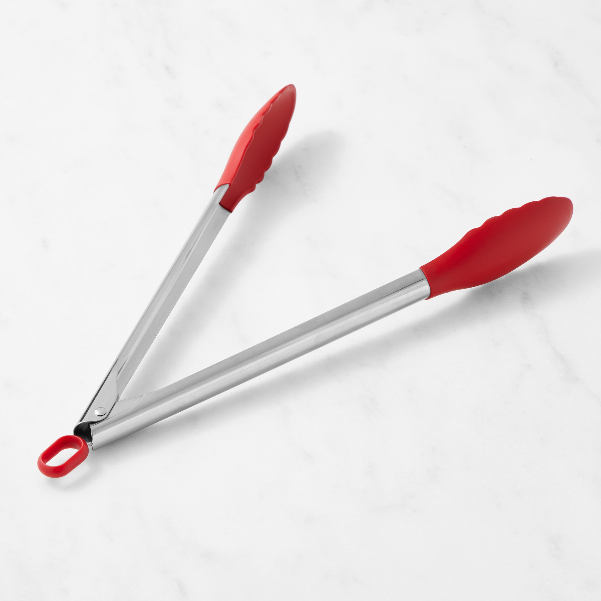 Williams Sonoma Stainless-Steel Silicone Locking Tongs