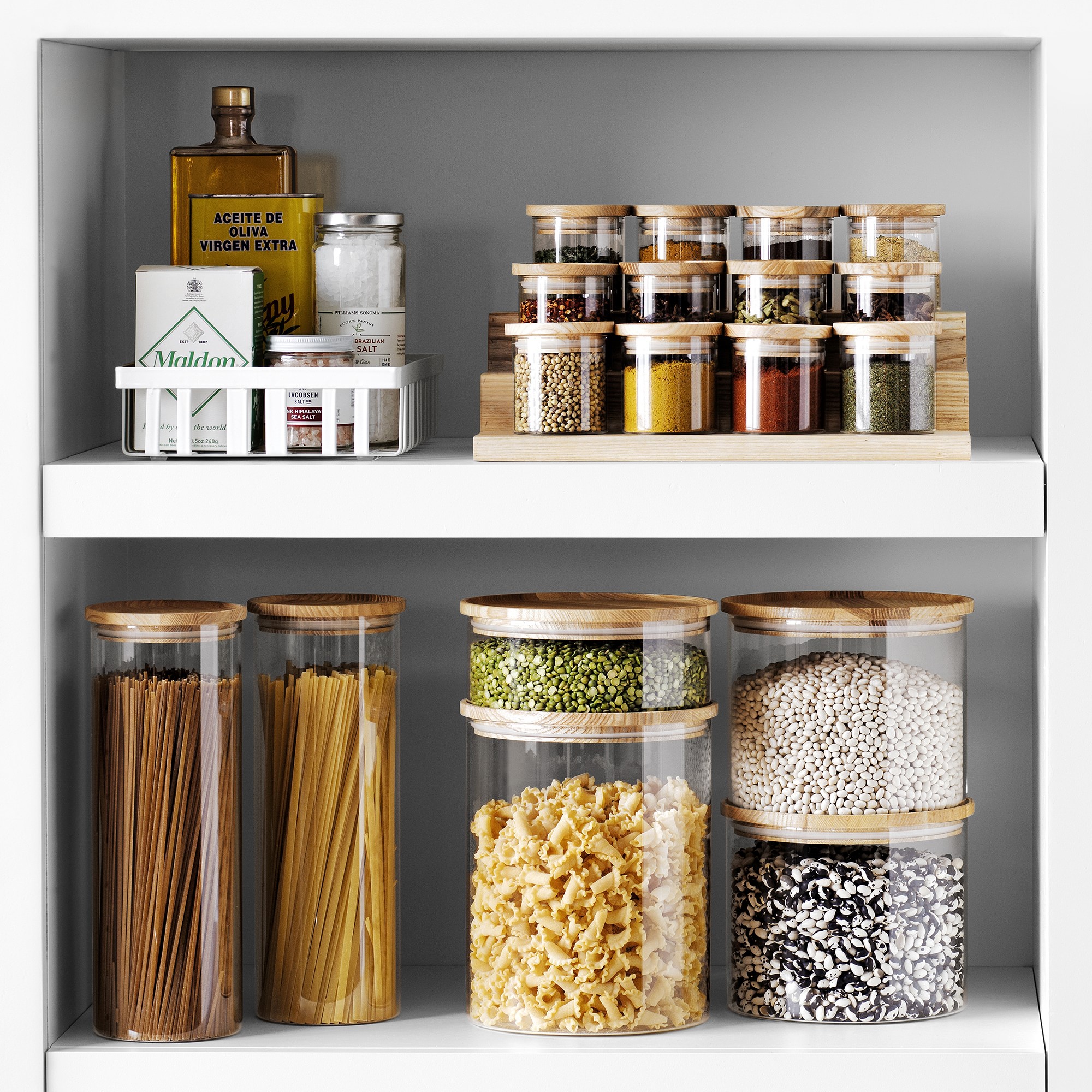 Hold Everything Stackable Spice Jars