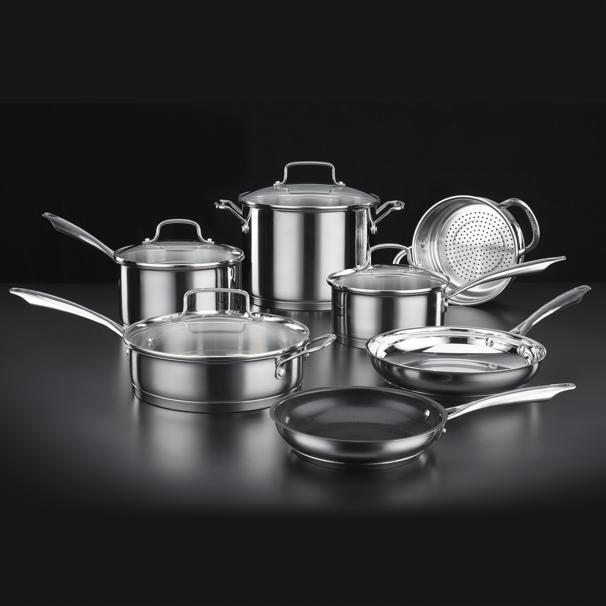 Cuisinart Professional Series Stainless-Steel 11-Piece Cookware Set