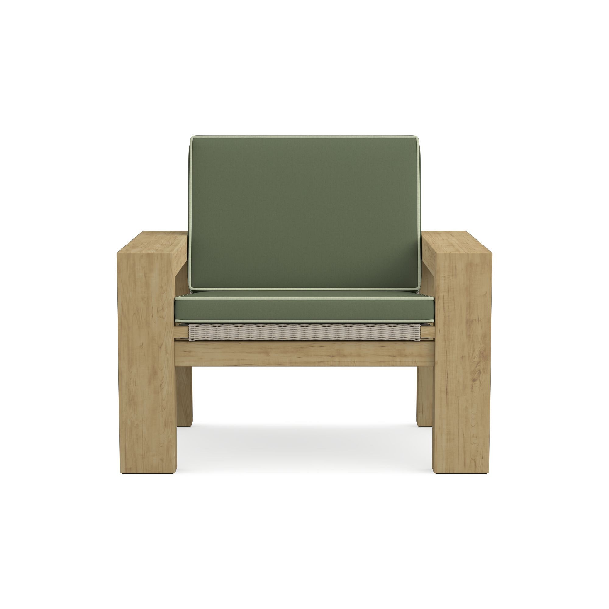 Larnaca Outdoor Teak x All-Weather-Weave Club Chair Cushions