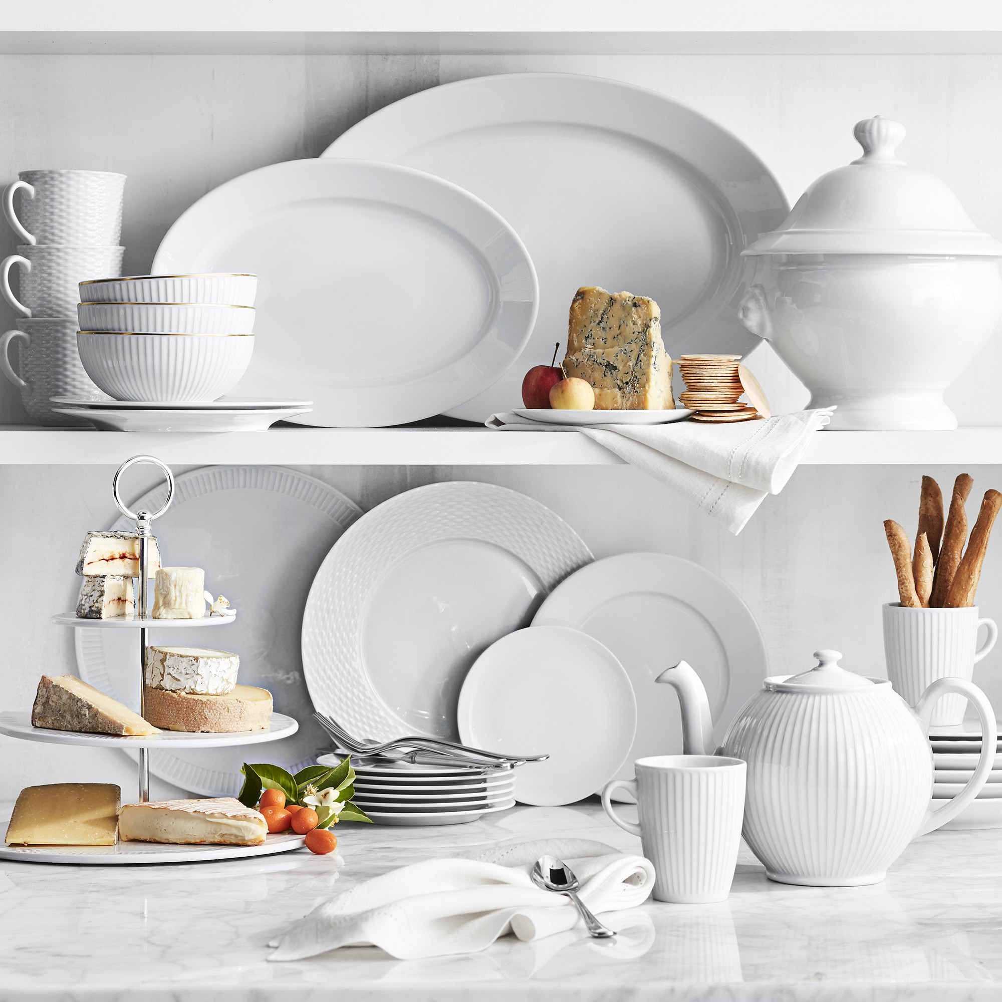 Pillivuyt Oval Porcelain Serving Platters