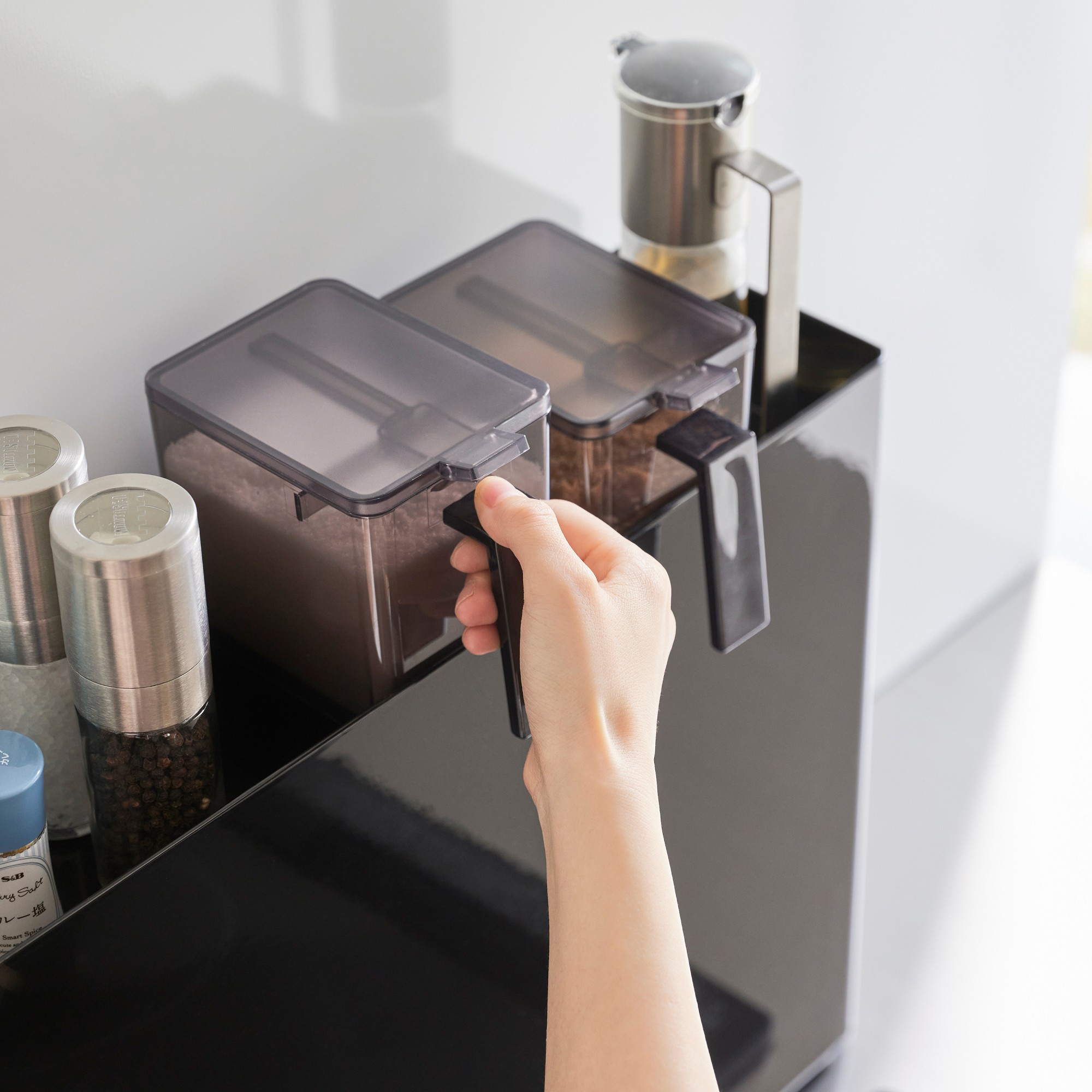 Yamazaki Home Sliding Drawer Seasoning Rack