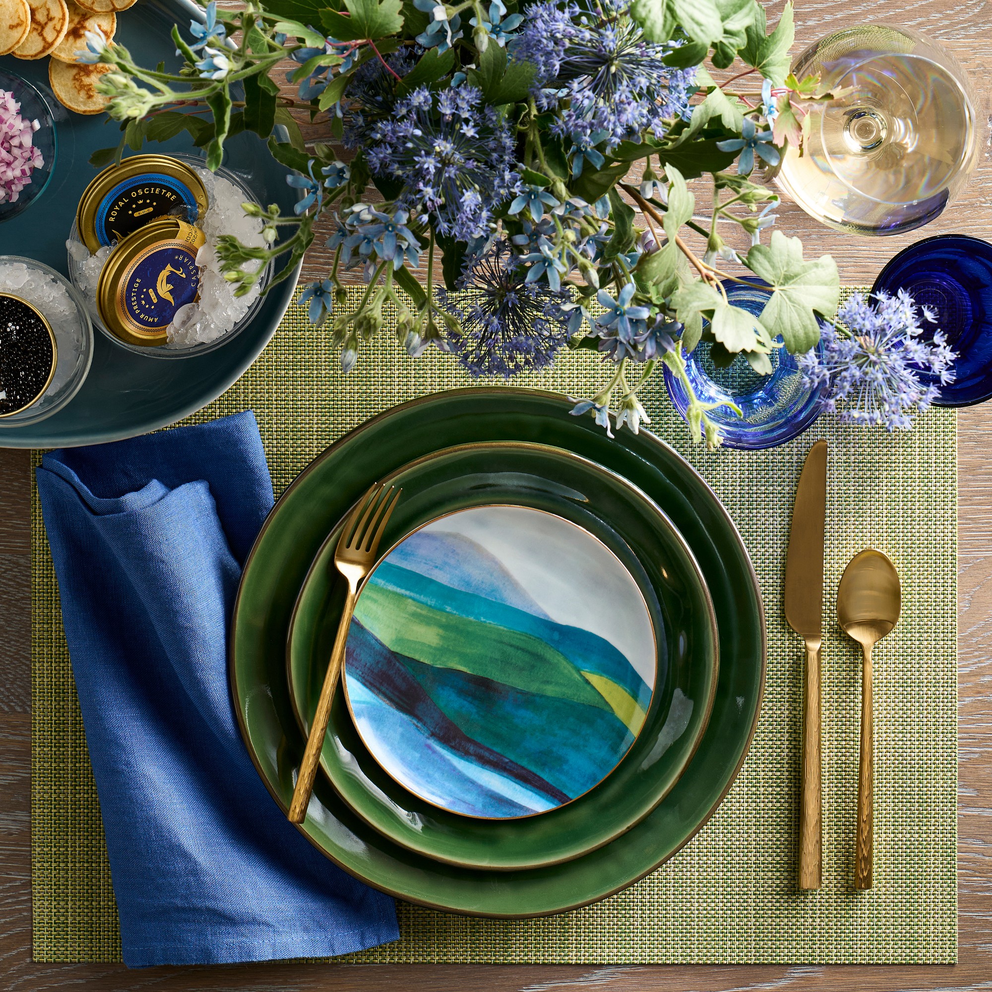 Provençal Salad Plates, Set of 4