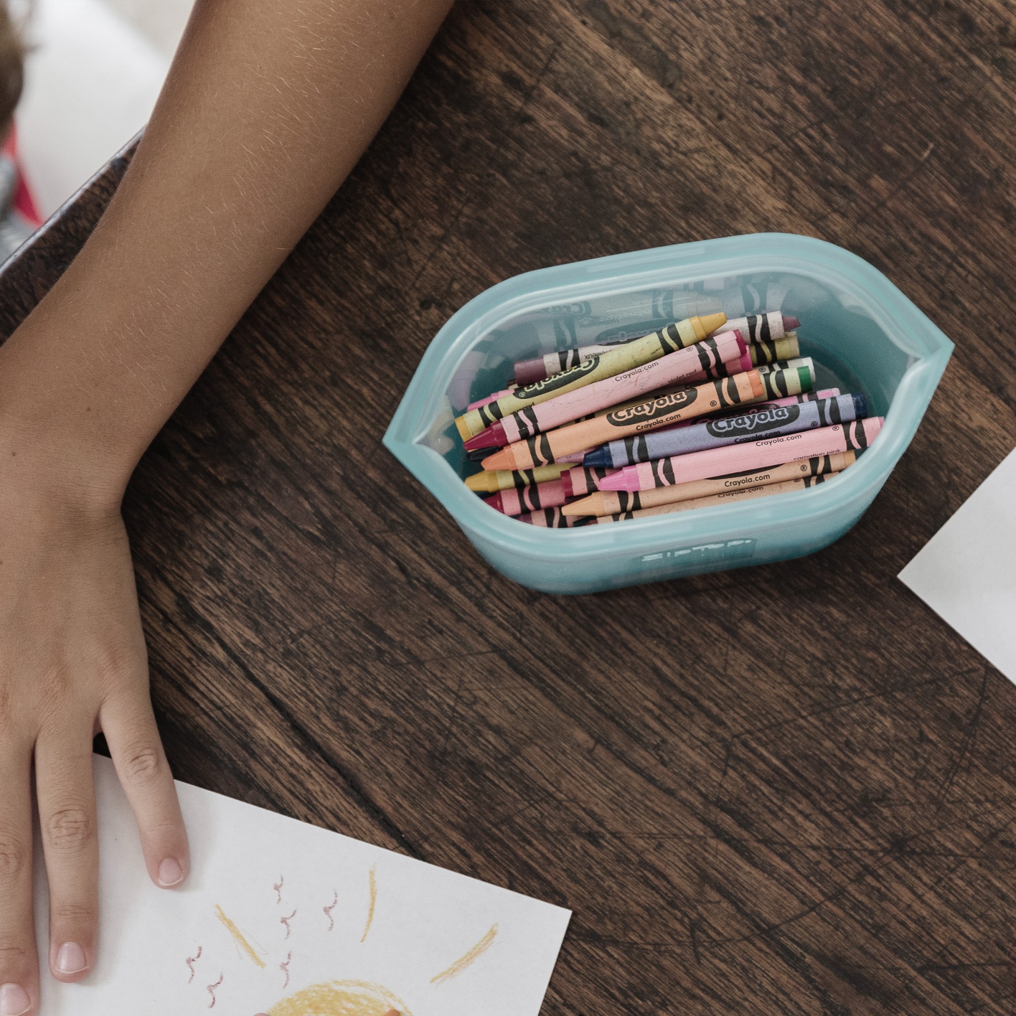 Zip Top 8-Piece Reusable Silicone Food Storage Set