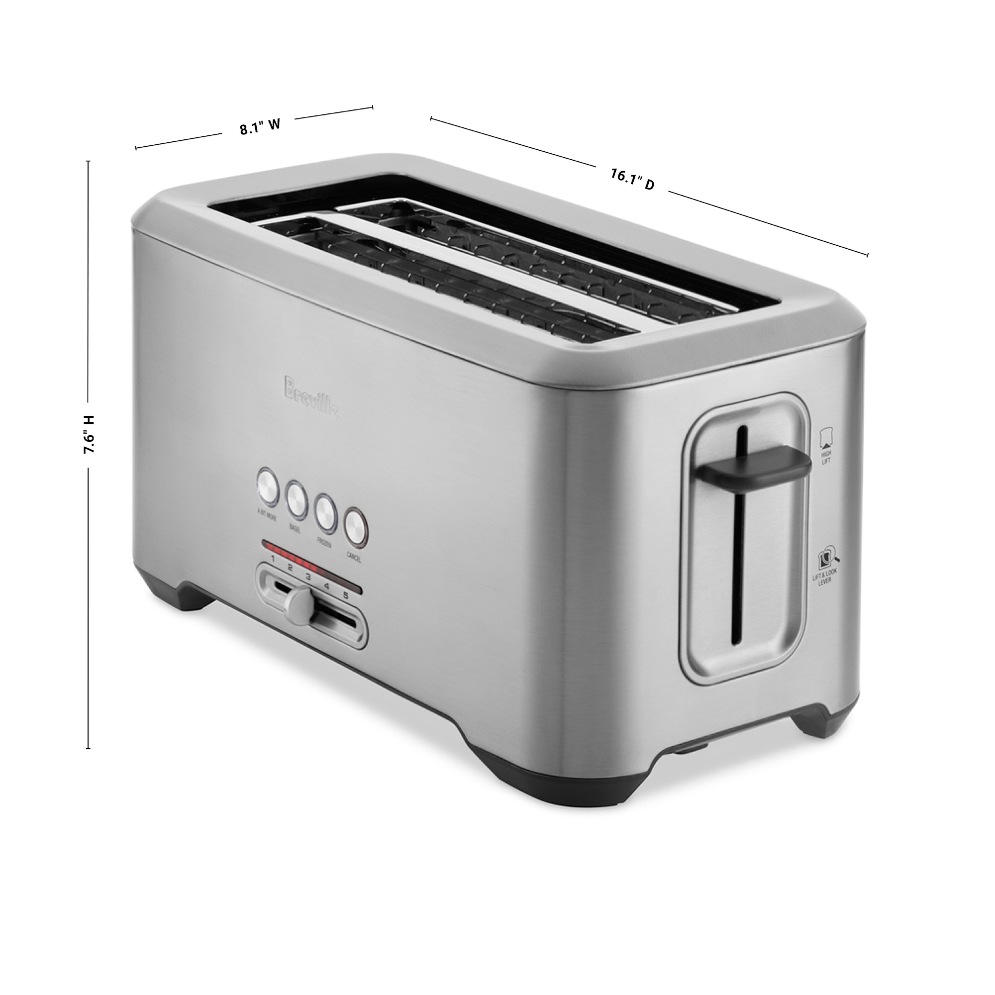 Breville 'A Bit More'® Long Slot 4-Slice Toaster