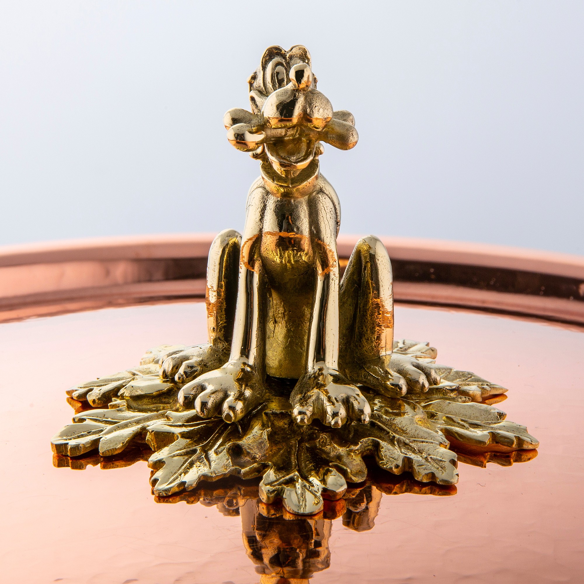 Ruffoni Historia Disney© Hammered Copper Saucepan with Pluto Knob, 2 1/2-Qt.