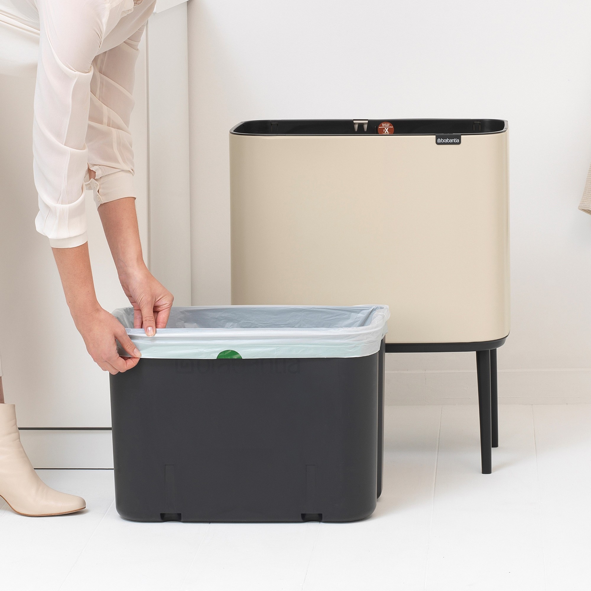 Brabantia Bo Touch Top Can, 9.5 Gallons