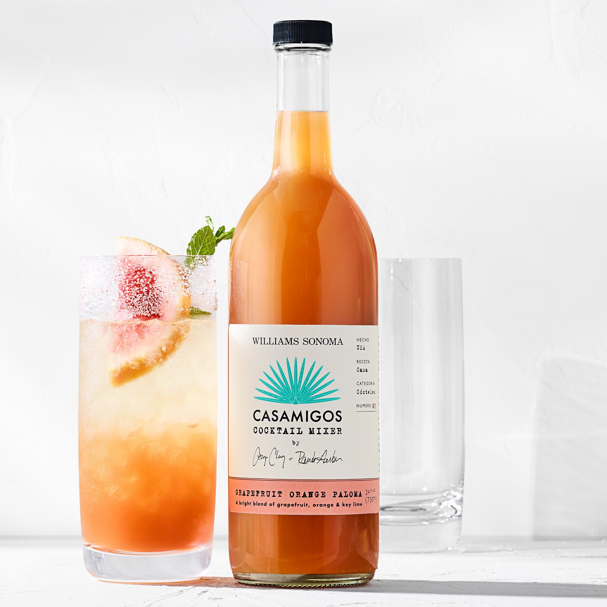 Casamigos x Williams Sonoma Cocktail Mix, Grapefruit Orange Paloma