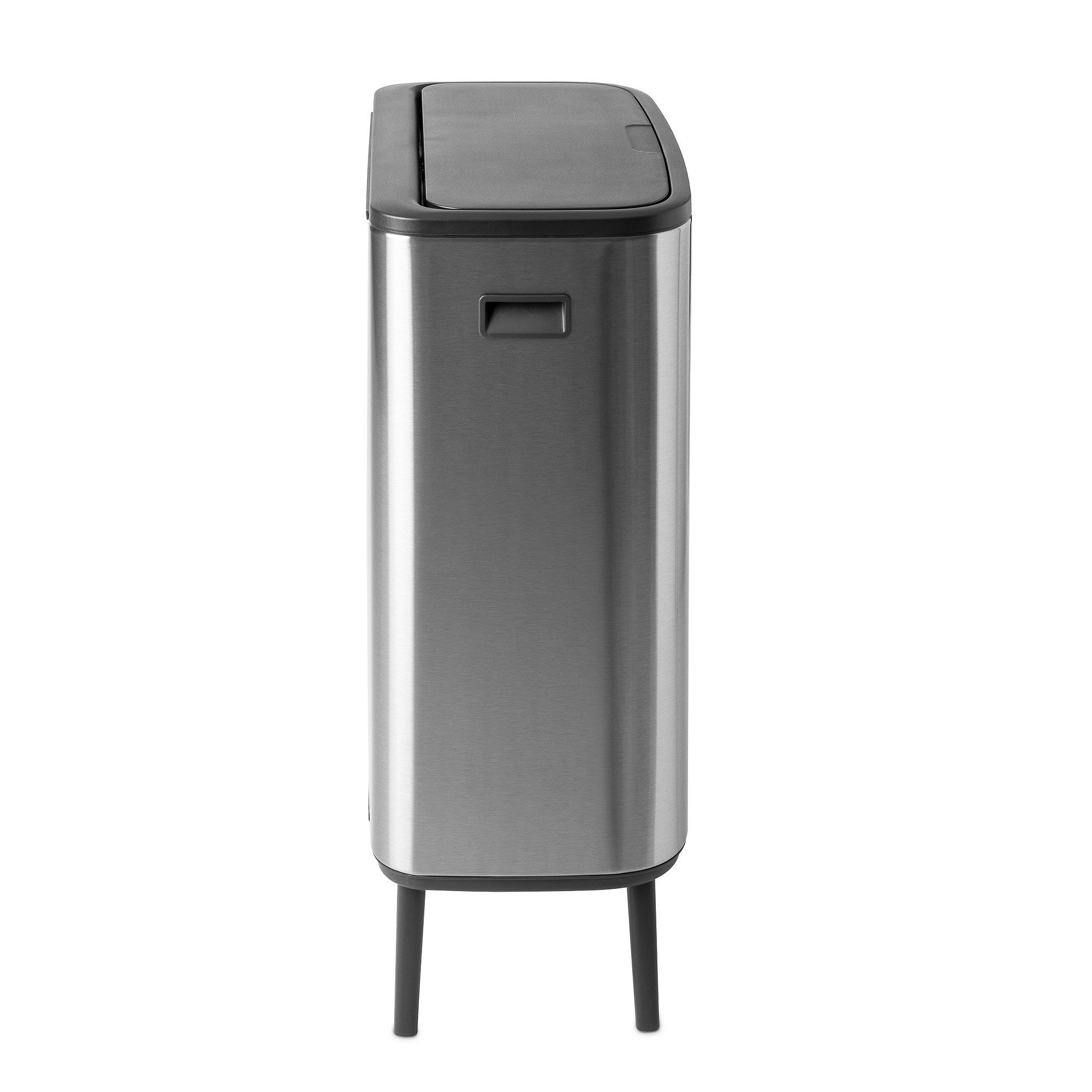 Brabantia Bo Touch Top Hi Dual Compartment Recycling Trash Can, 2 x 8 Gallon