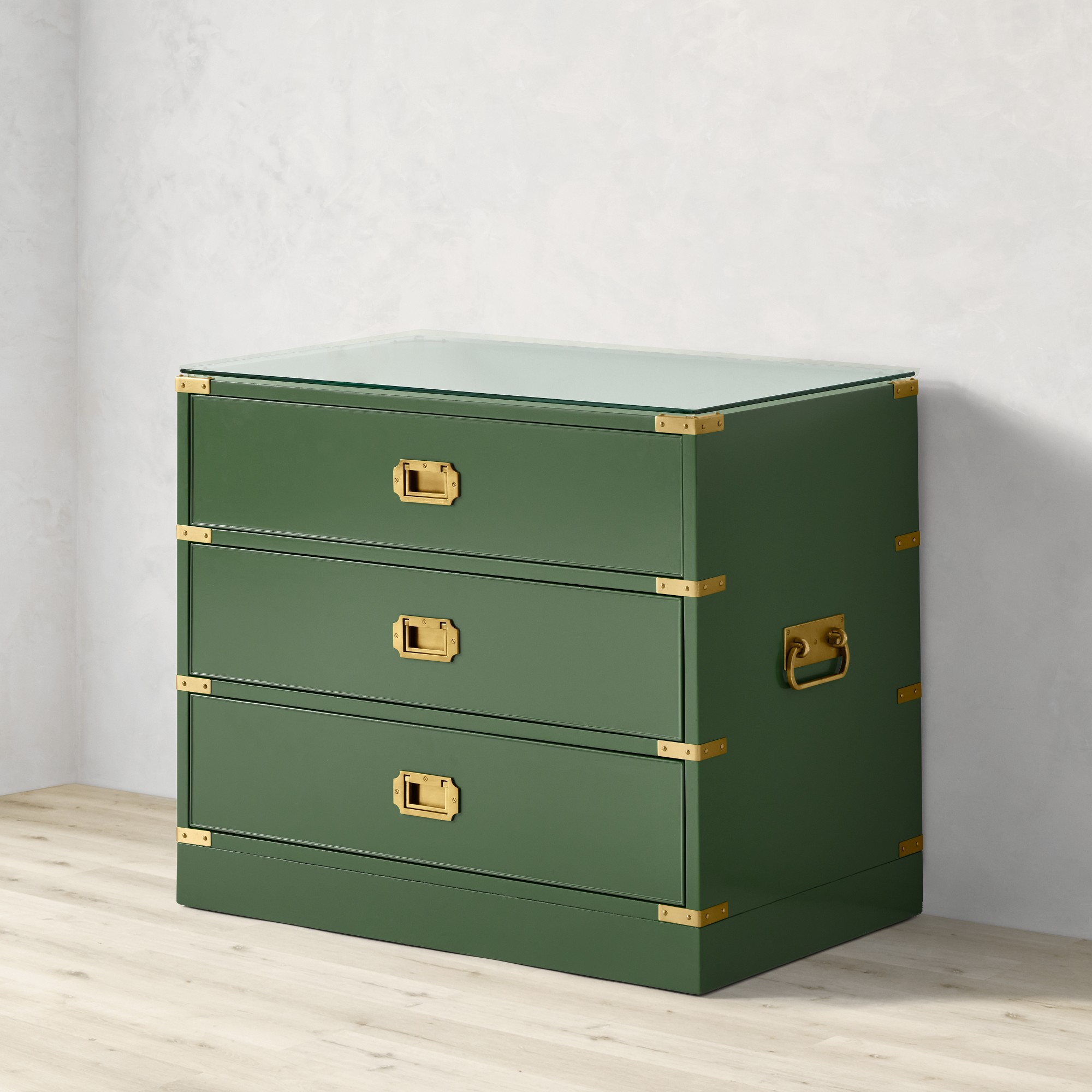 Campaign 3-Drawer Nightstand (30