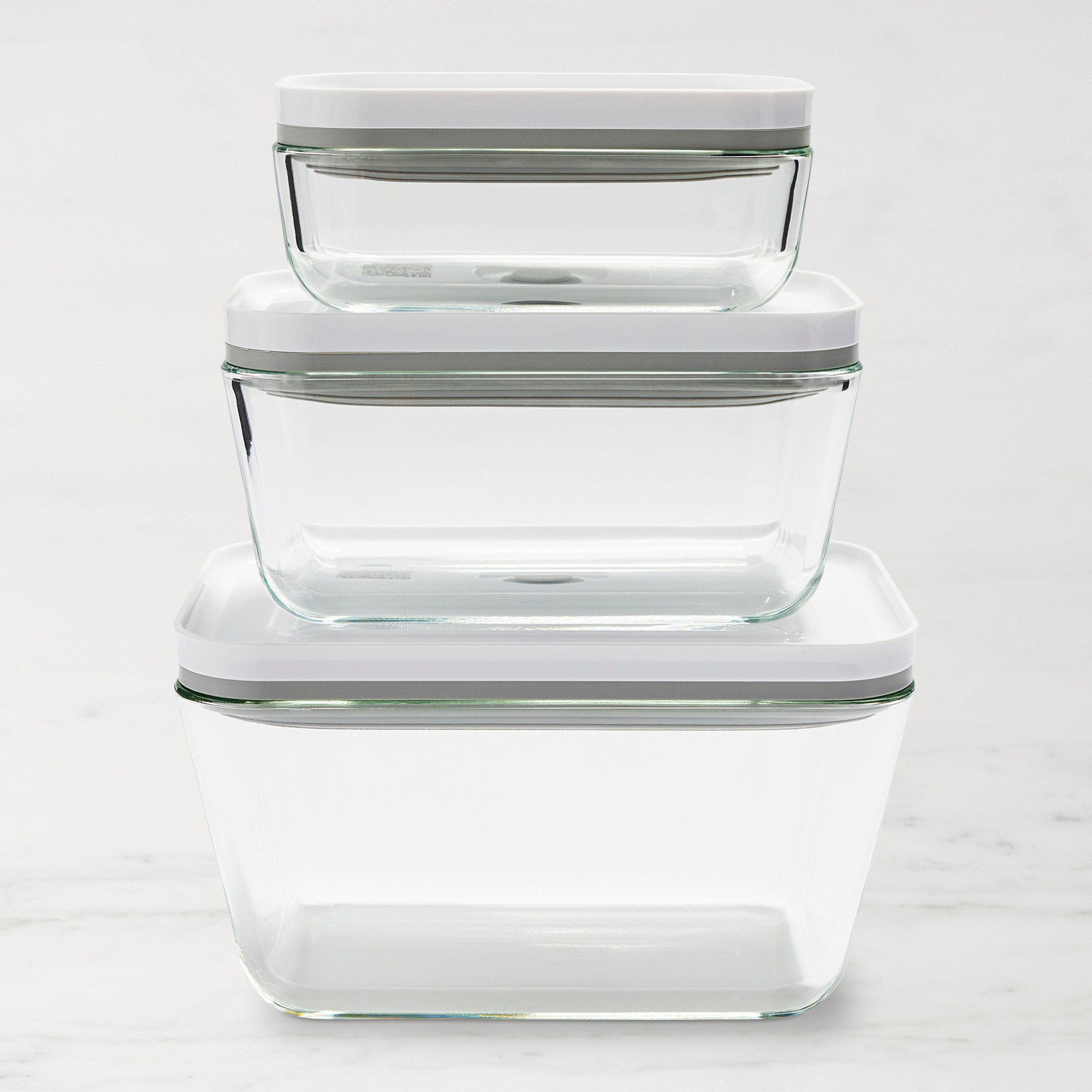 Zwilling Fresh & Save 3-Piece Glass Food Storage Container, Meal Prep Containers