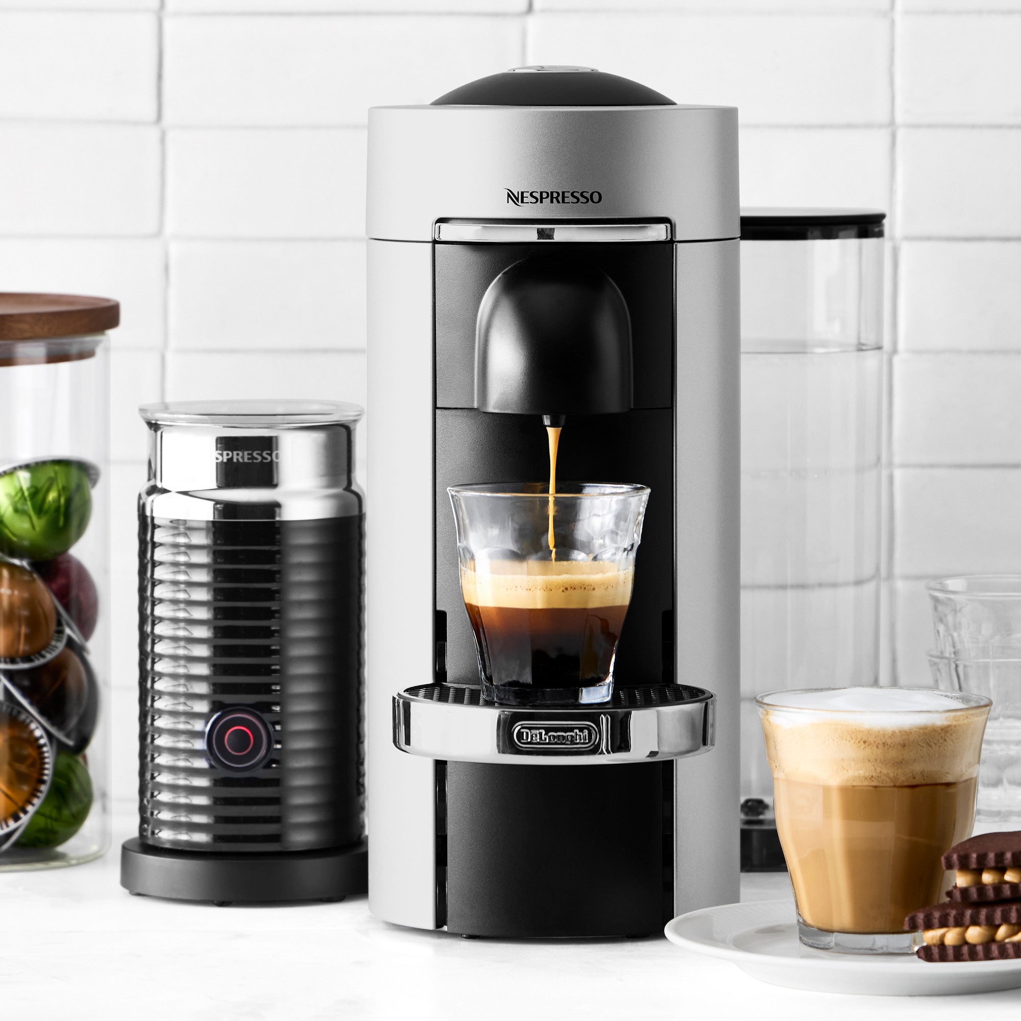 Nespresso VertuoPlus Deluxe Coffee Maker & Espresso Machine By De'Longhi
