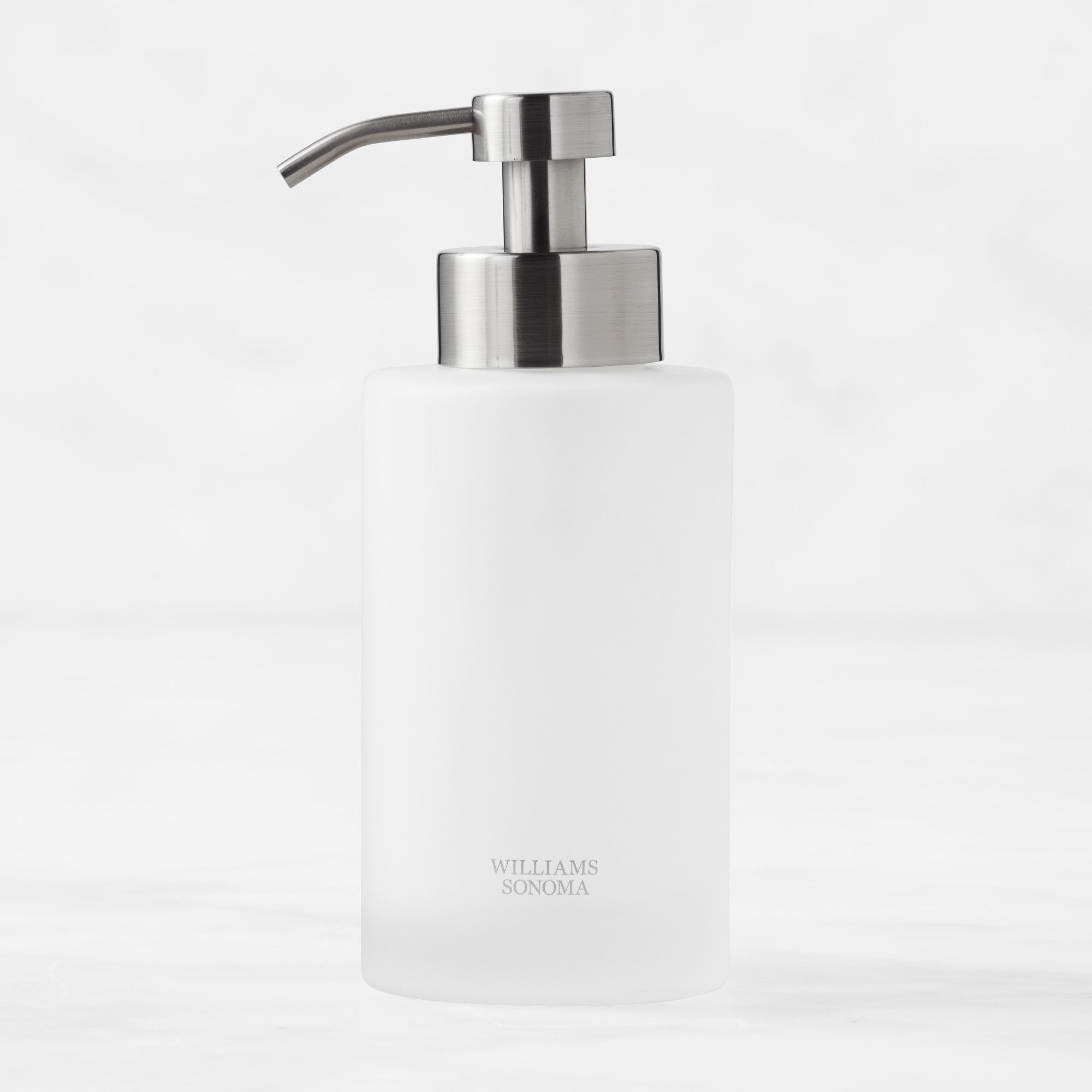 Hold Everything Frosted Glass Soap & Lotion Dispenser, 16oz.