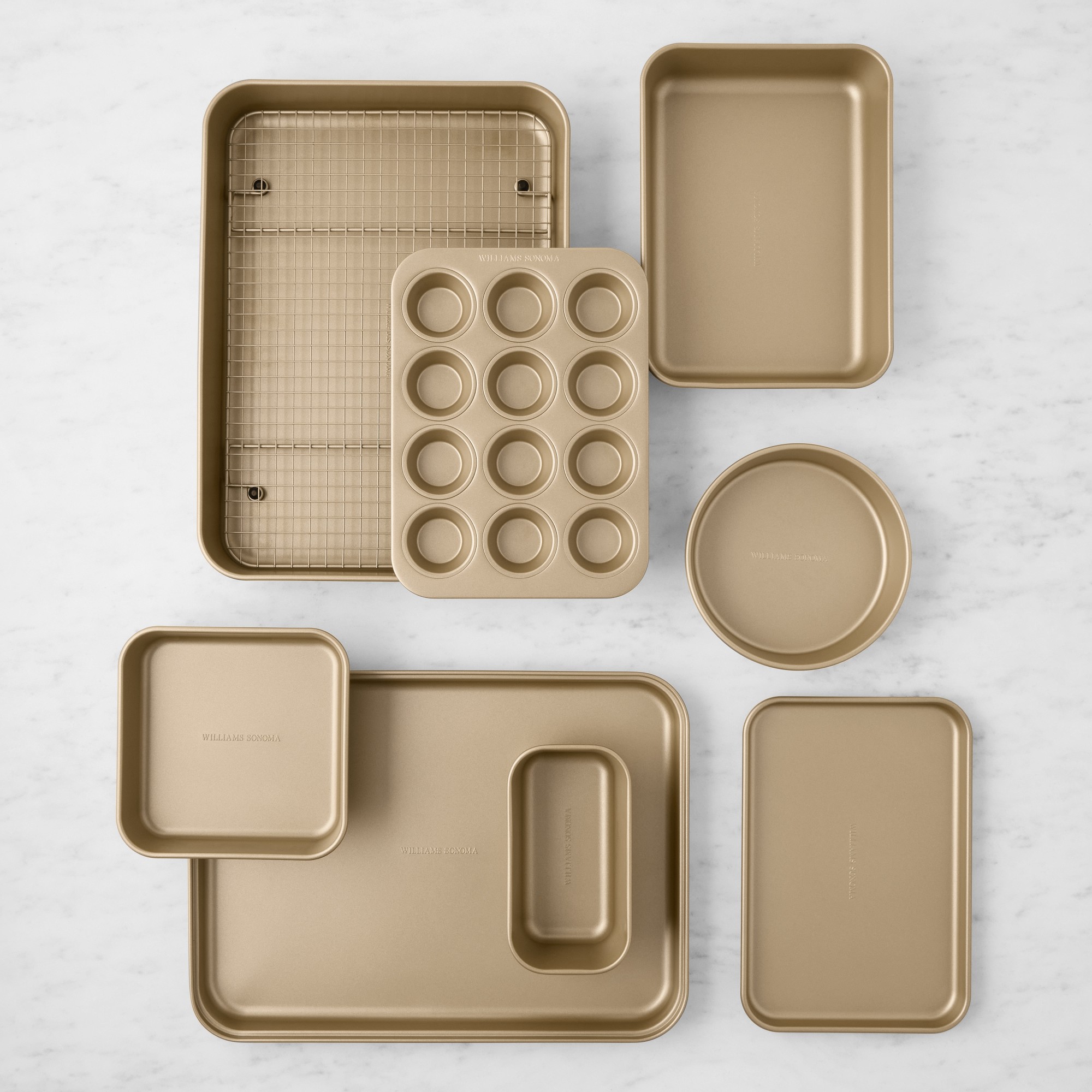 Williams Sonoma Goldtouch® Space Saving Bakeware, Set of 9