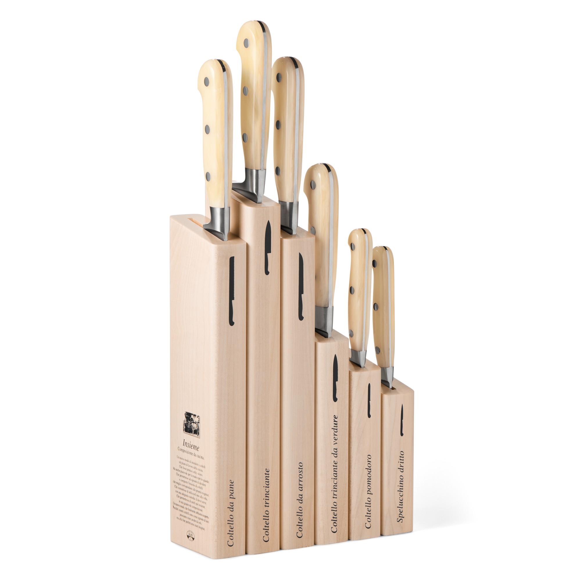 Berti Intero Knife Block, Set of 6