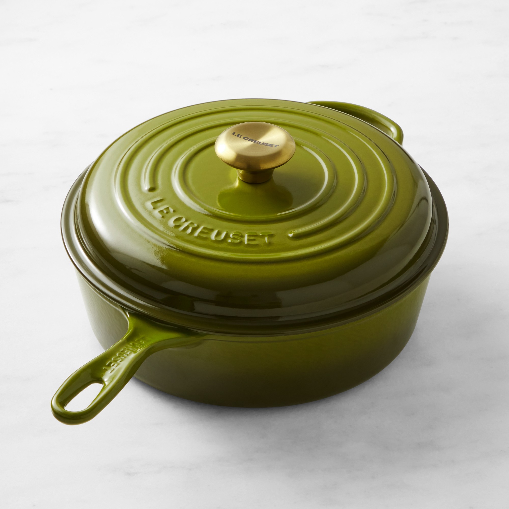 Le Creuset Enameled Cast Iron Cassadou Sauté Pan, 3 3/4-Qt.