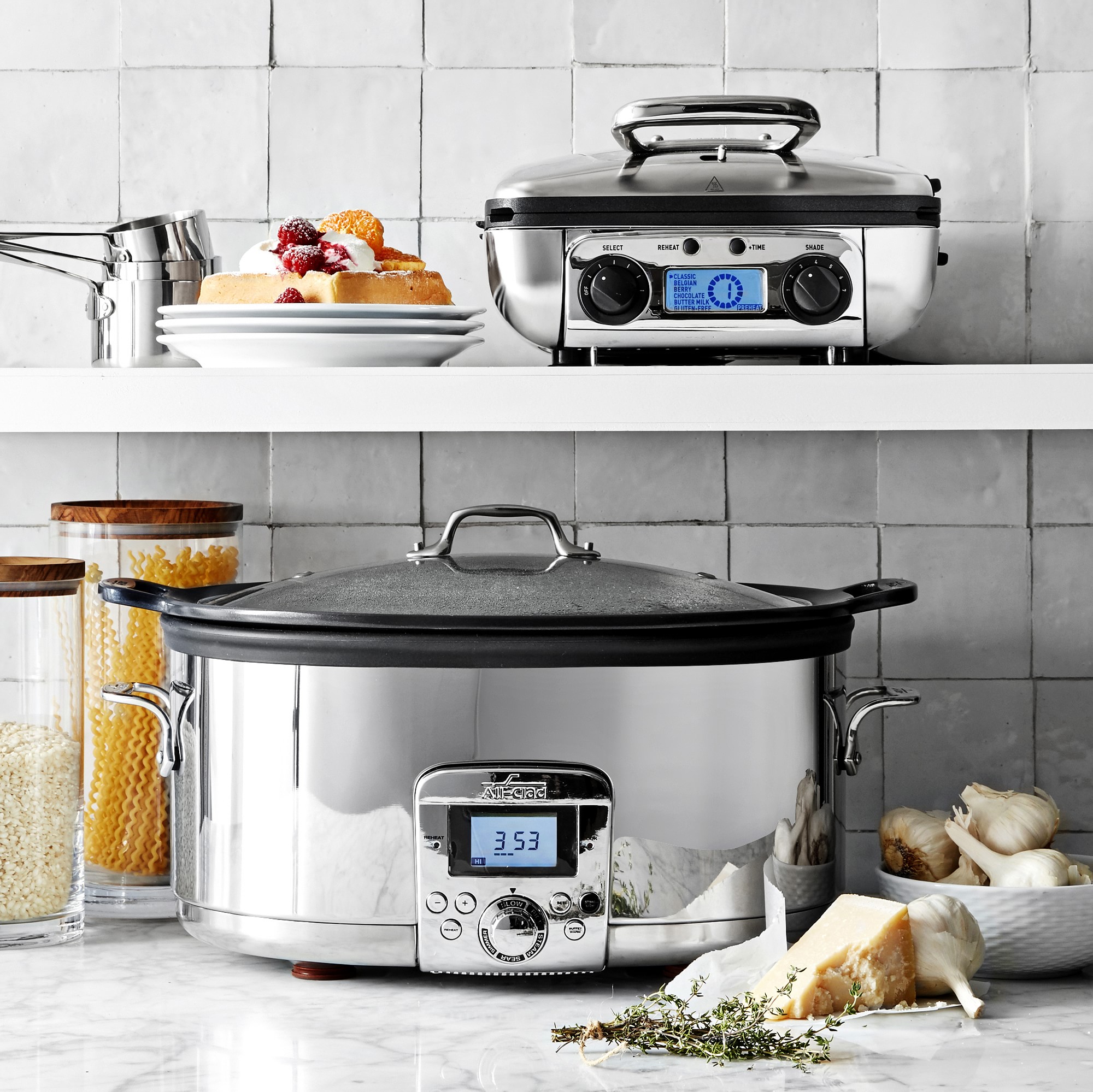 All-Clad Gourmet Plus Slow Cooker, 7-Qt.  with All-In One Browning