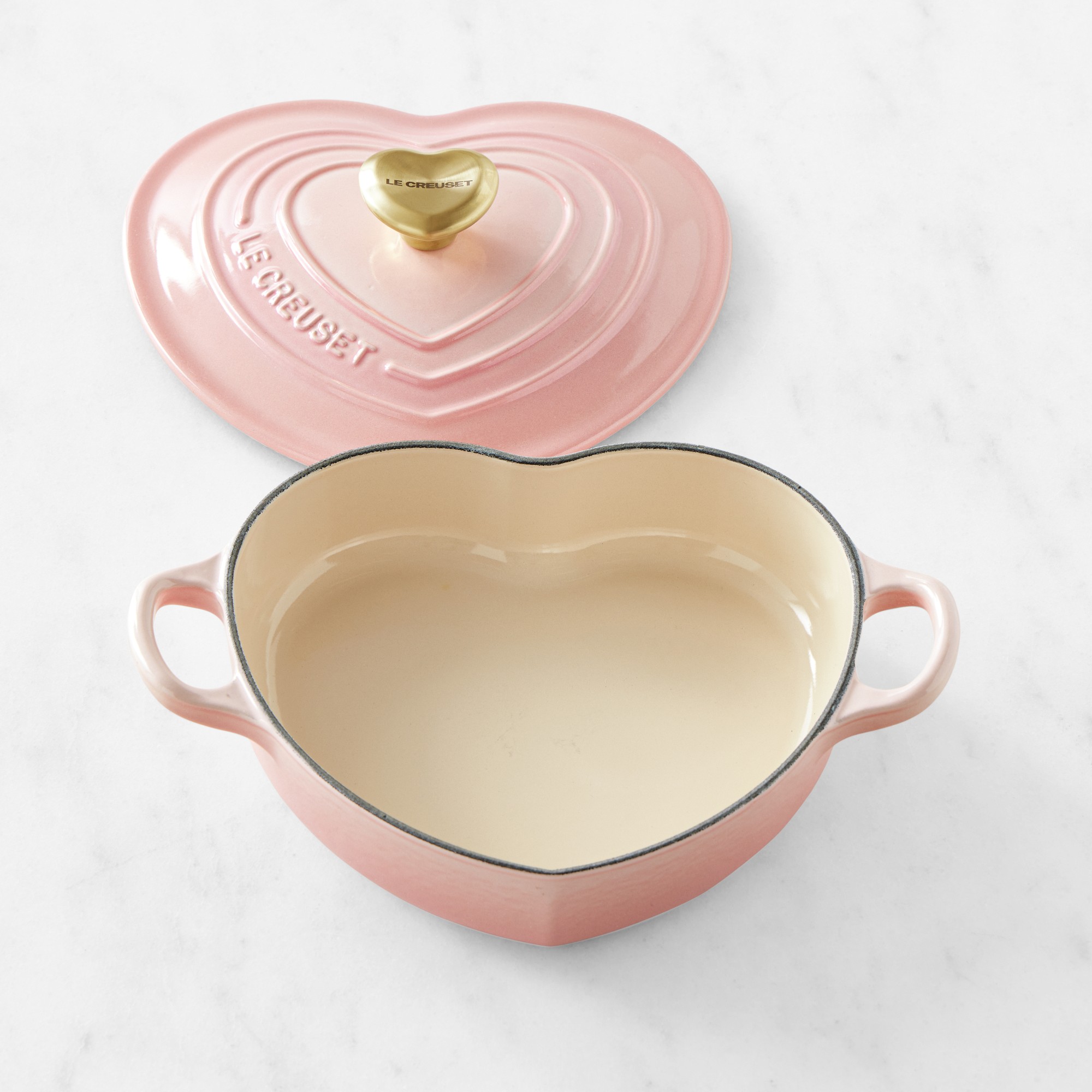 Le Creuset Enameled Cast Iron Shallow Heart Oven, 1 1/4-Qt.