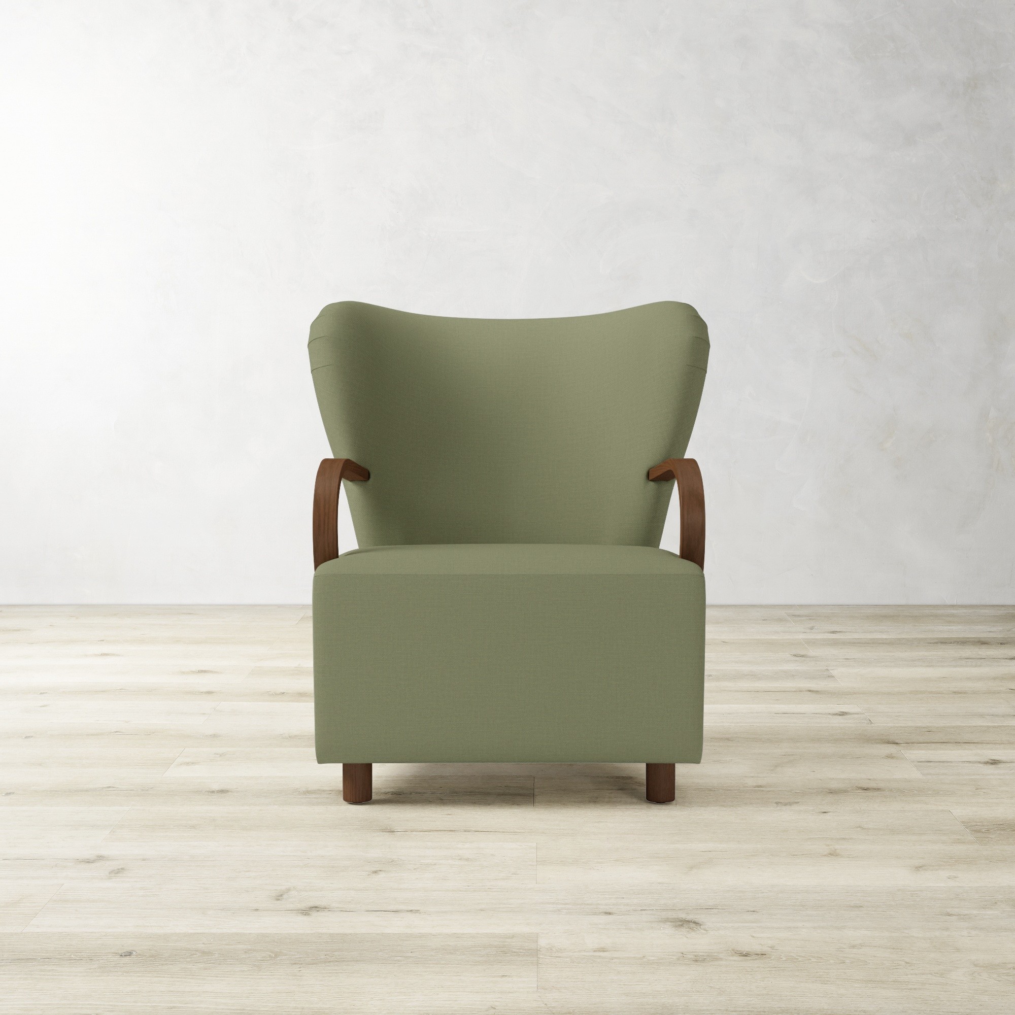 Corban Bentwood Upholstered Occasional Chair