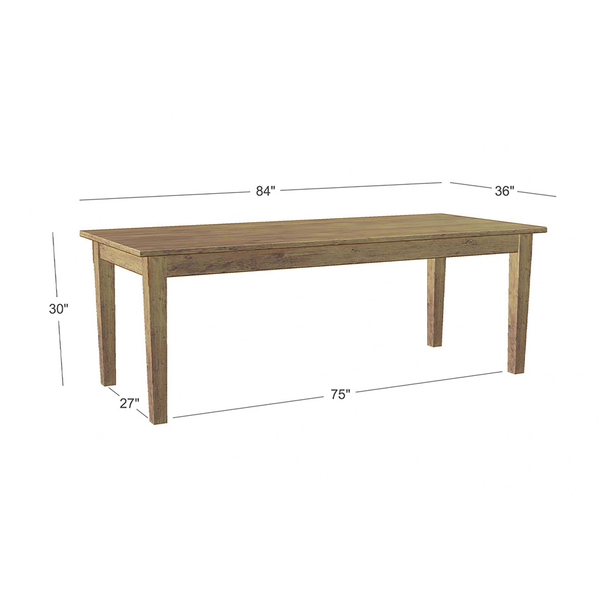 Chamonix Farm Table (72
