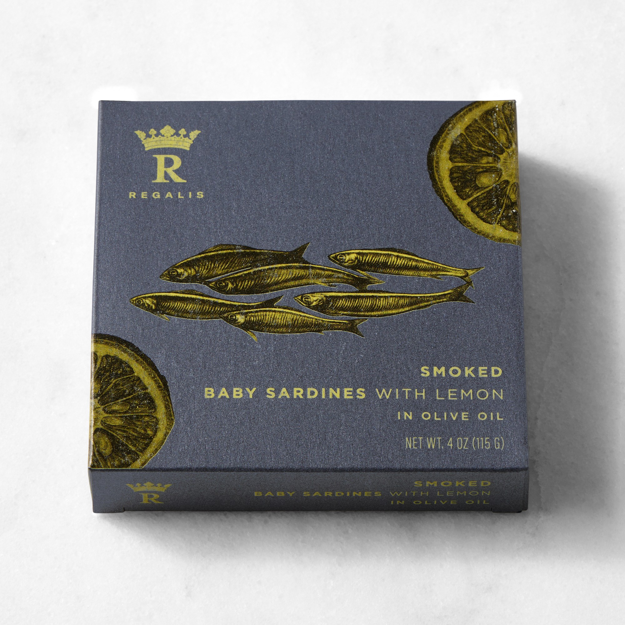 Regalis Tinned Smoked Baby Sardines with Lemon