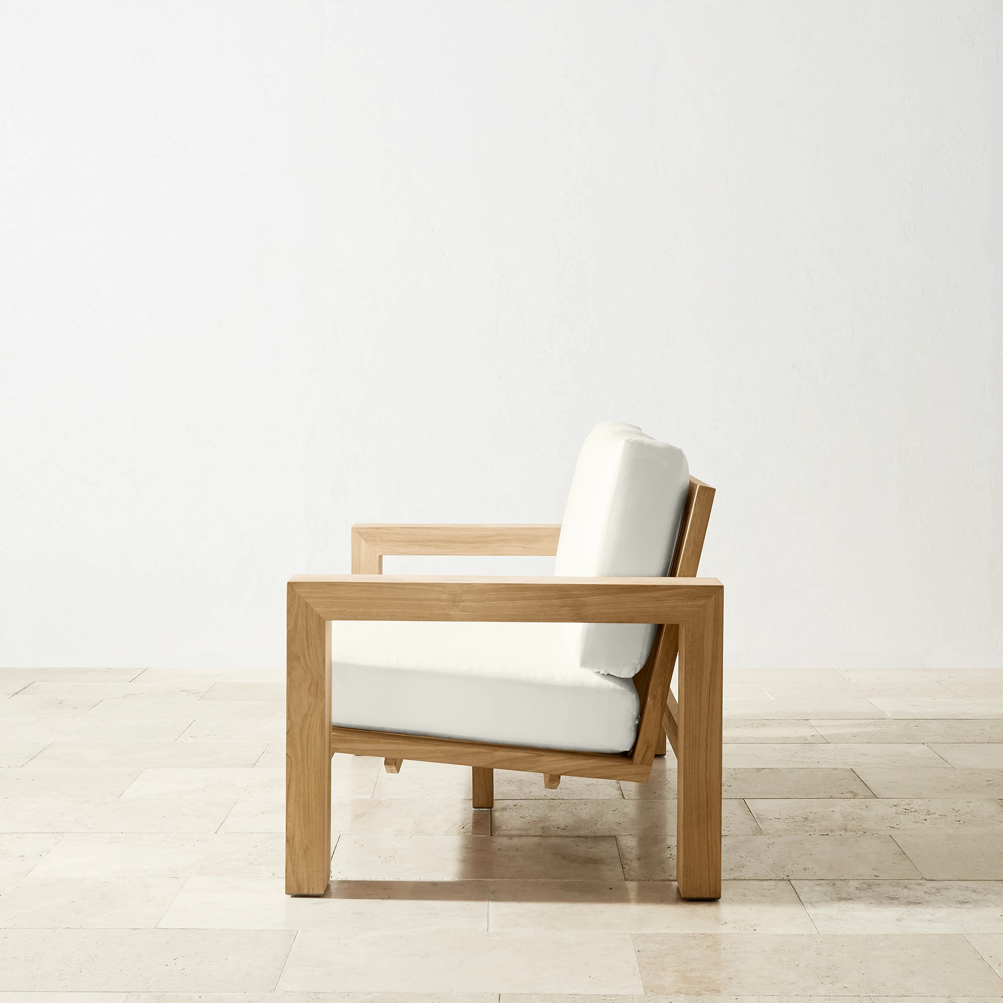 Larnaca Outdoor Natural Teak Loveseat (68