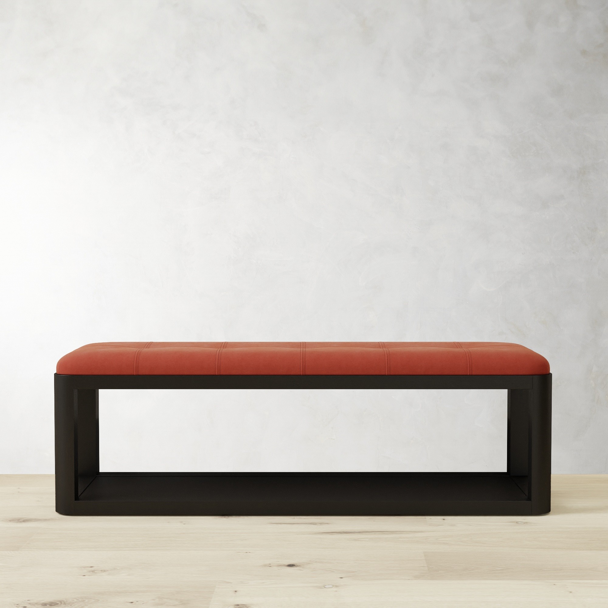 Porte Grid Tufted Bench (55