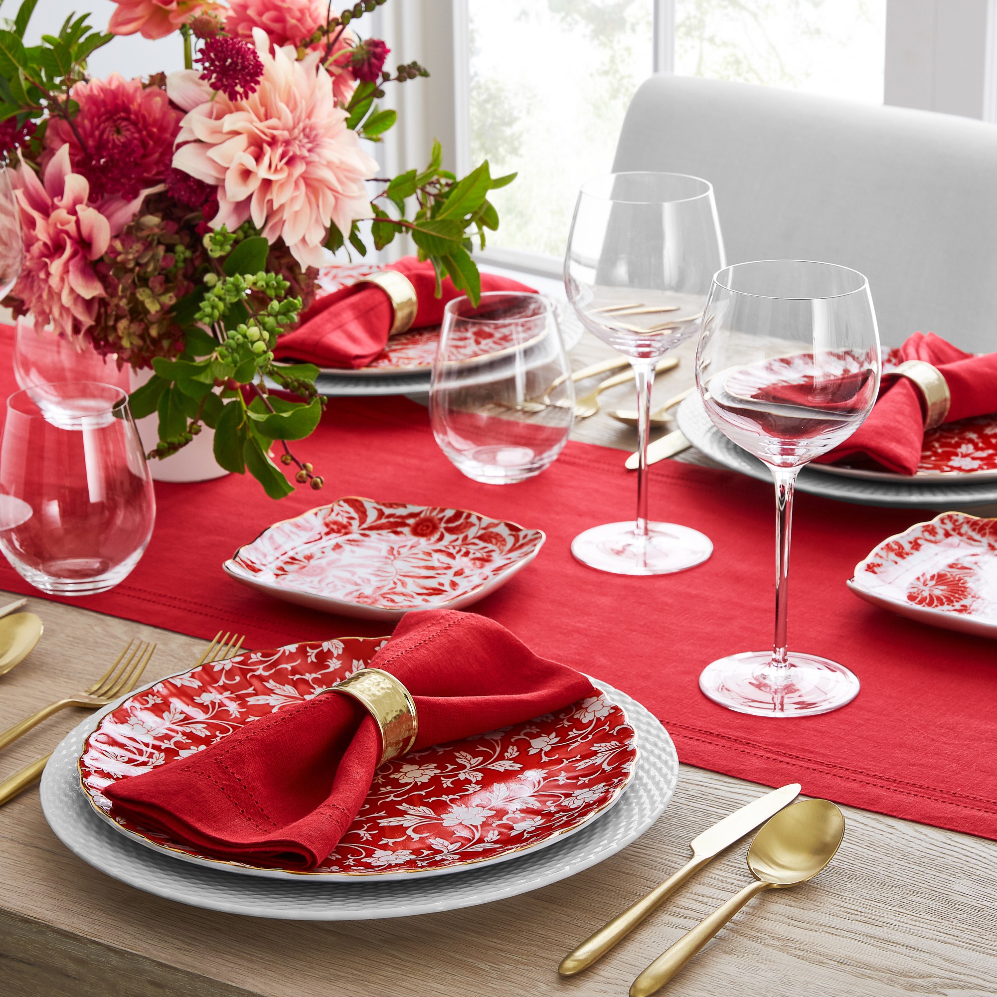 Linen Double Hemstitch Table Runner