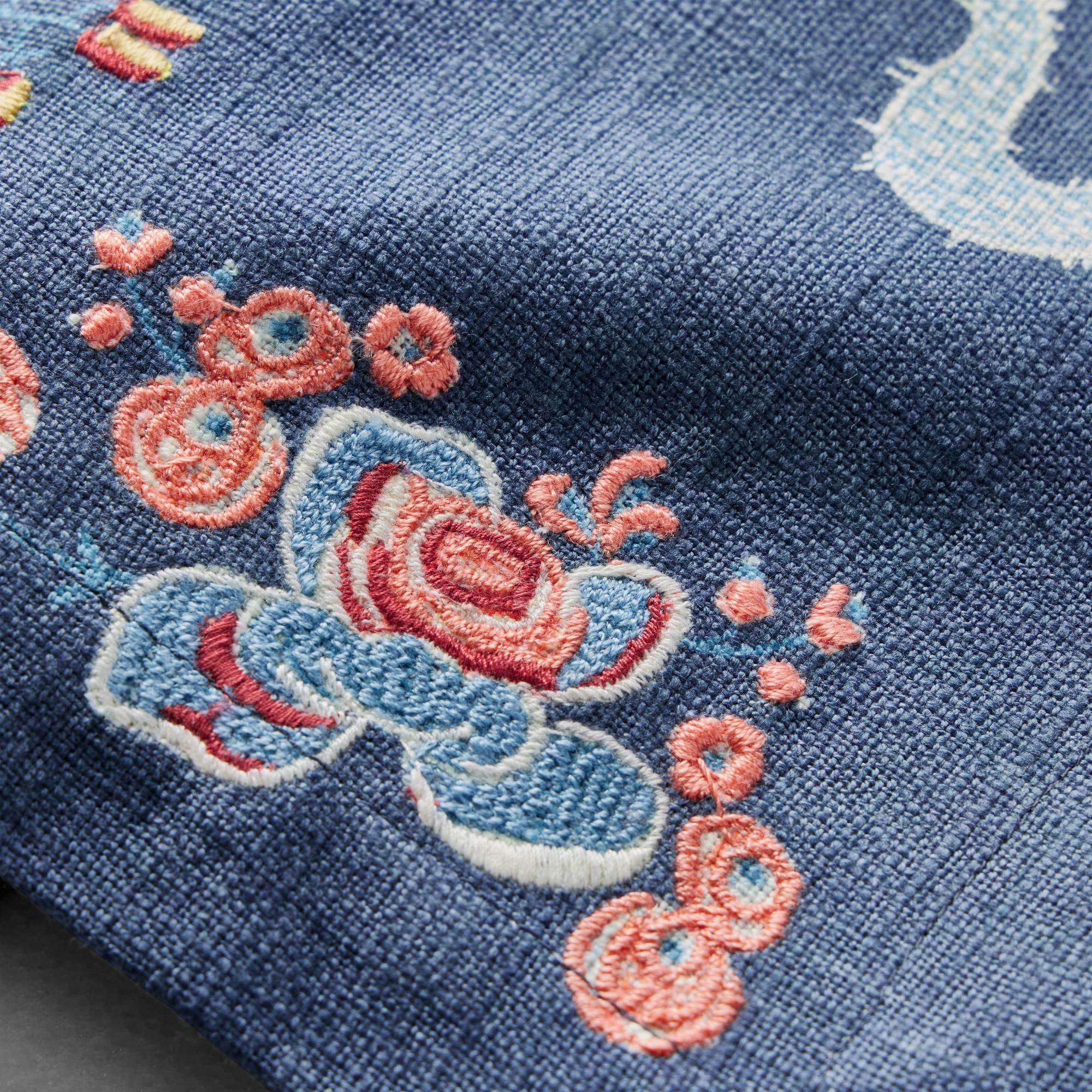 Embroidered Blossom Napkins, Set of 4