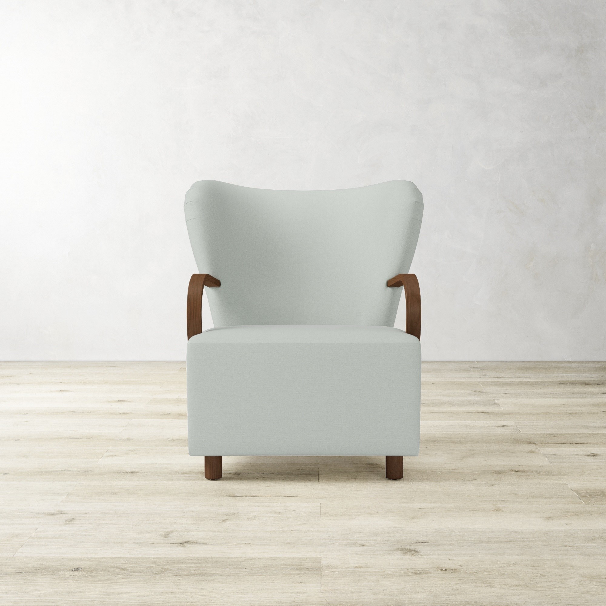 Corban Bentwood Upholstered Occasional Chair