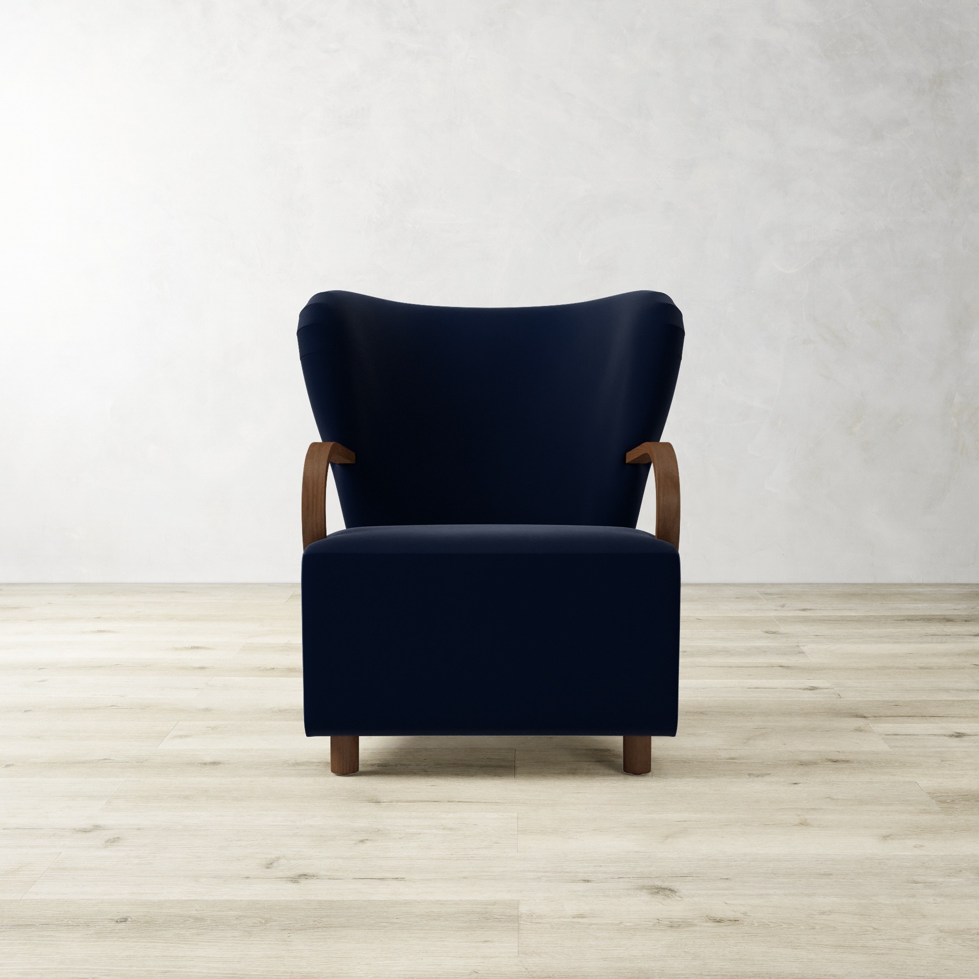 Corban Bentwood Upholstered Occasional Chair