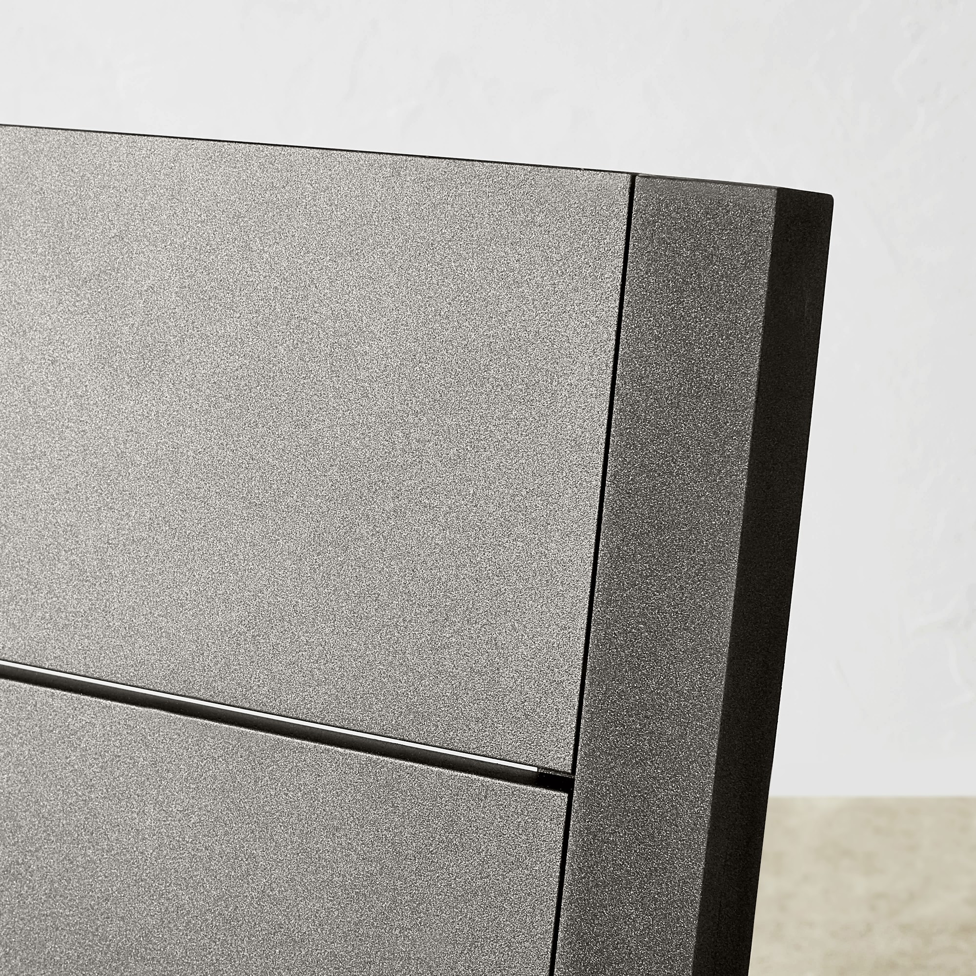 Larnaca Slate Grey Metal Dining Table & Dining Chairs (94