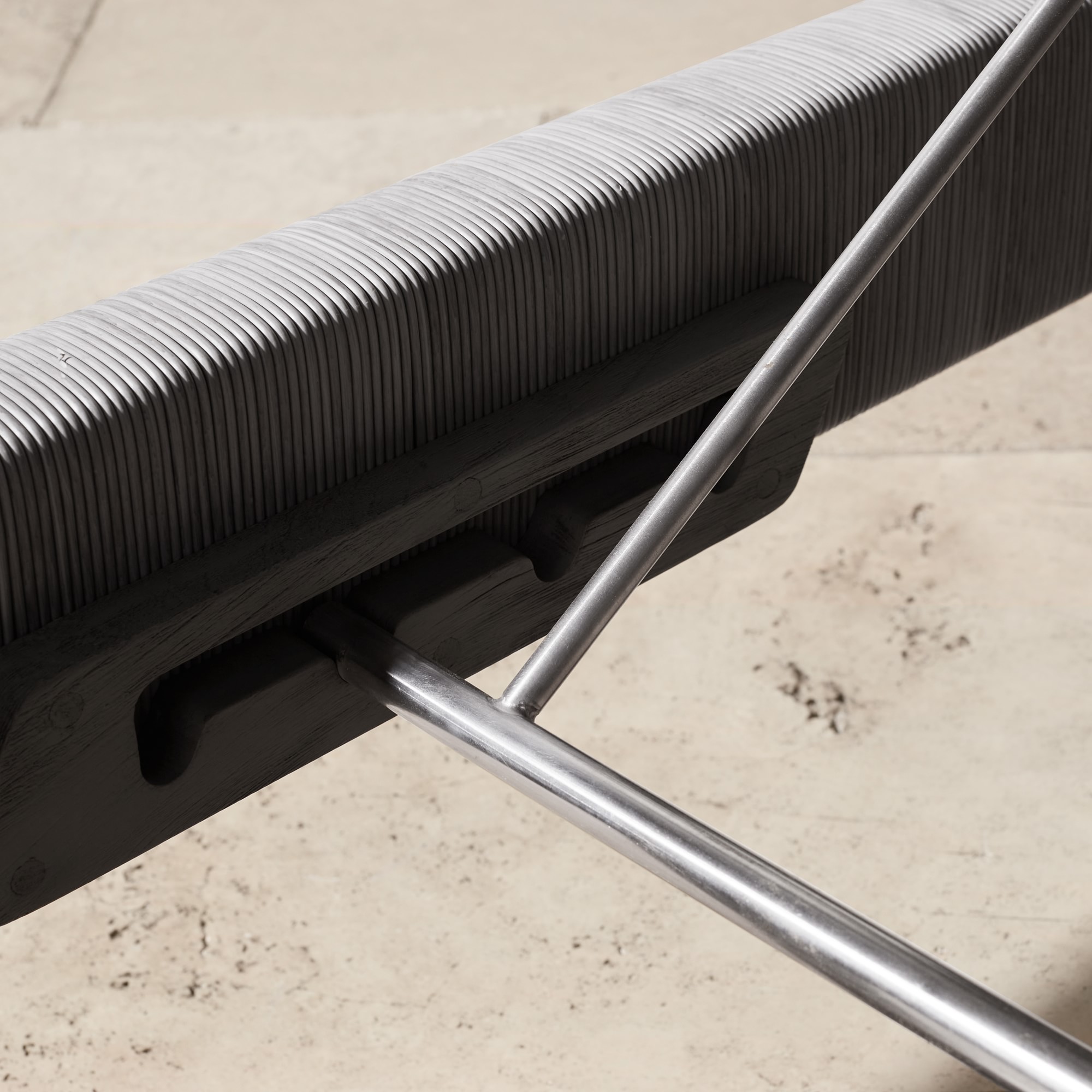 Larnaca Outdoor Grey Teak x All-Weather Weave Chaise