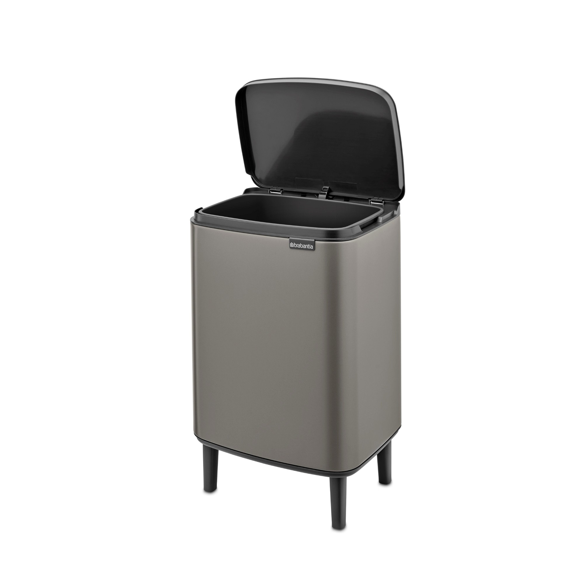 Brabantia Bo Hi Single Compartment Trash Can, 3.2-Gallon