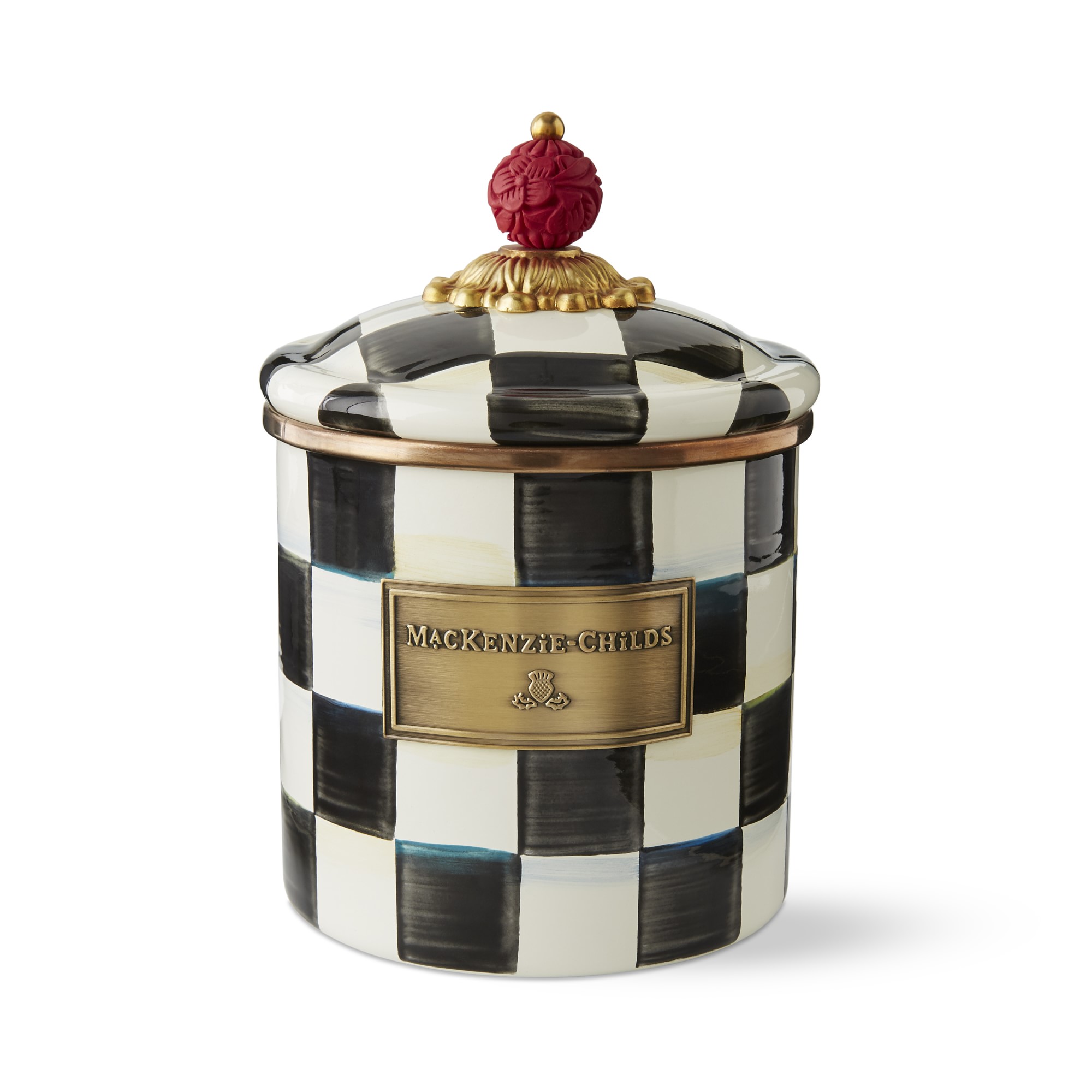 MacKenzie-Childs Courtly Check Canister