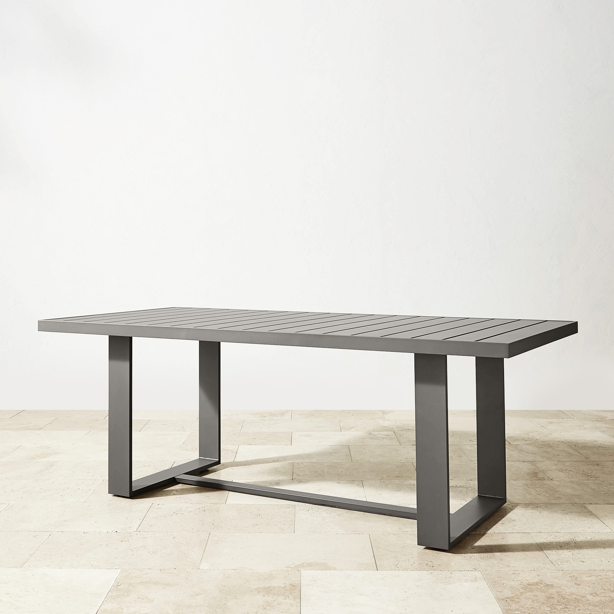 Santa Barbara Outdoor Metal Rectangular Dining Table (84