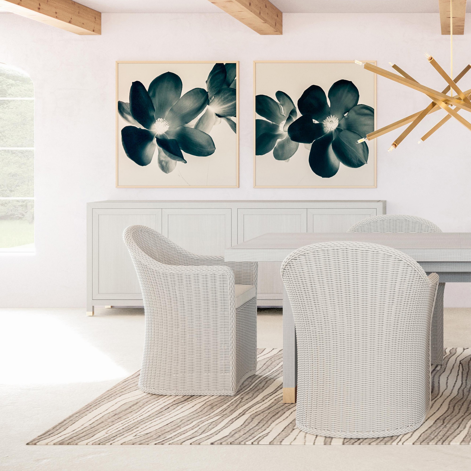 Majorca 4 Door Credenza (89