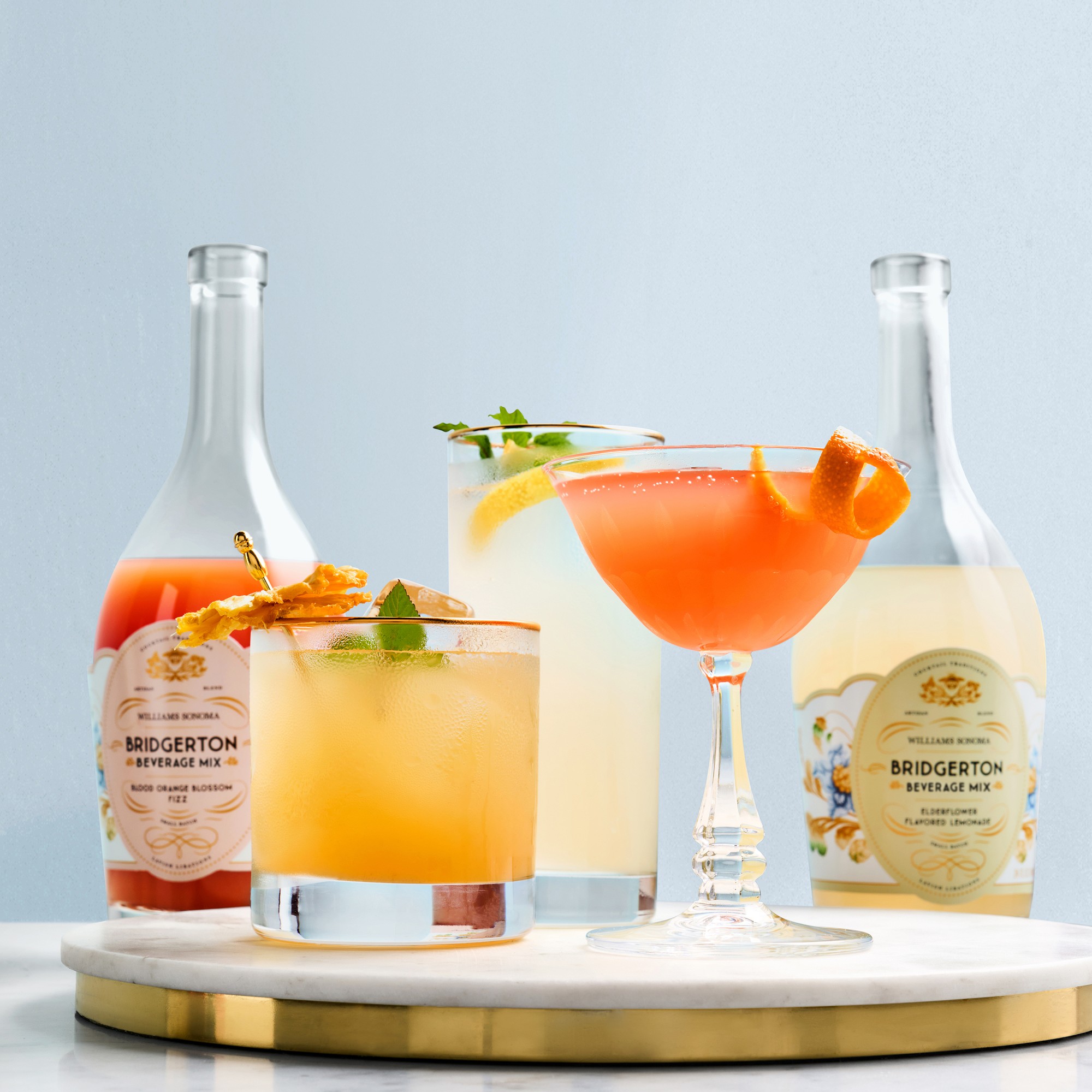Bridgerton x Williams Sonoma Beverage Mix, Blood Orange Blossom Fizz