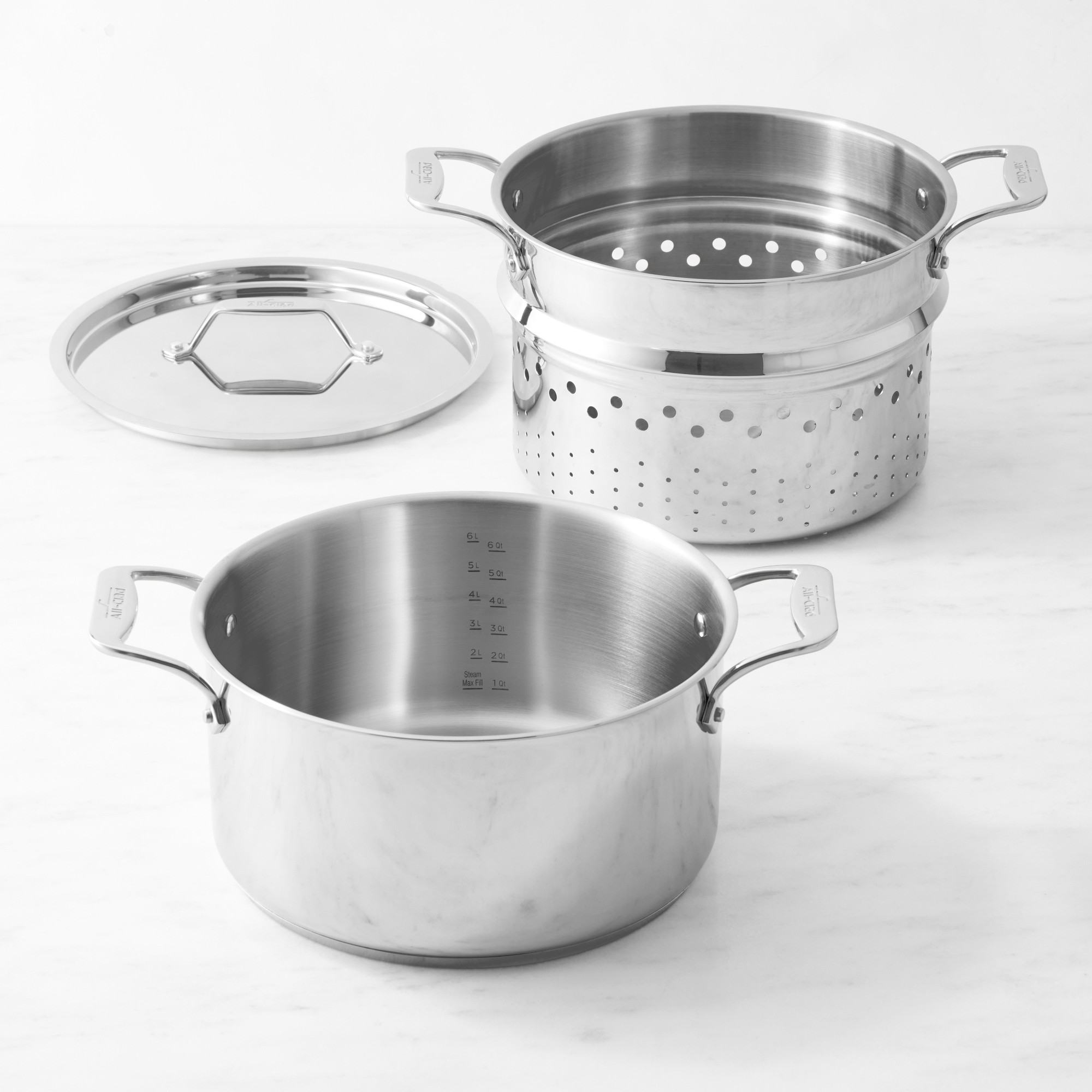 All-Clad Simply Strain Stainless-Steel Multipot