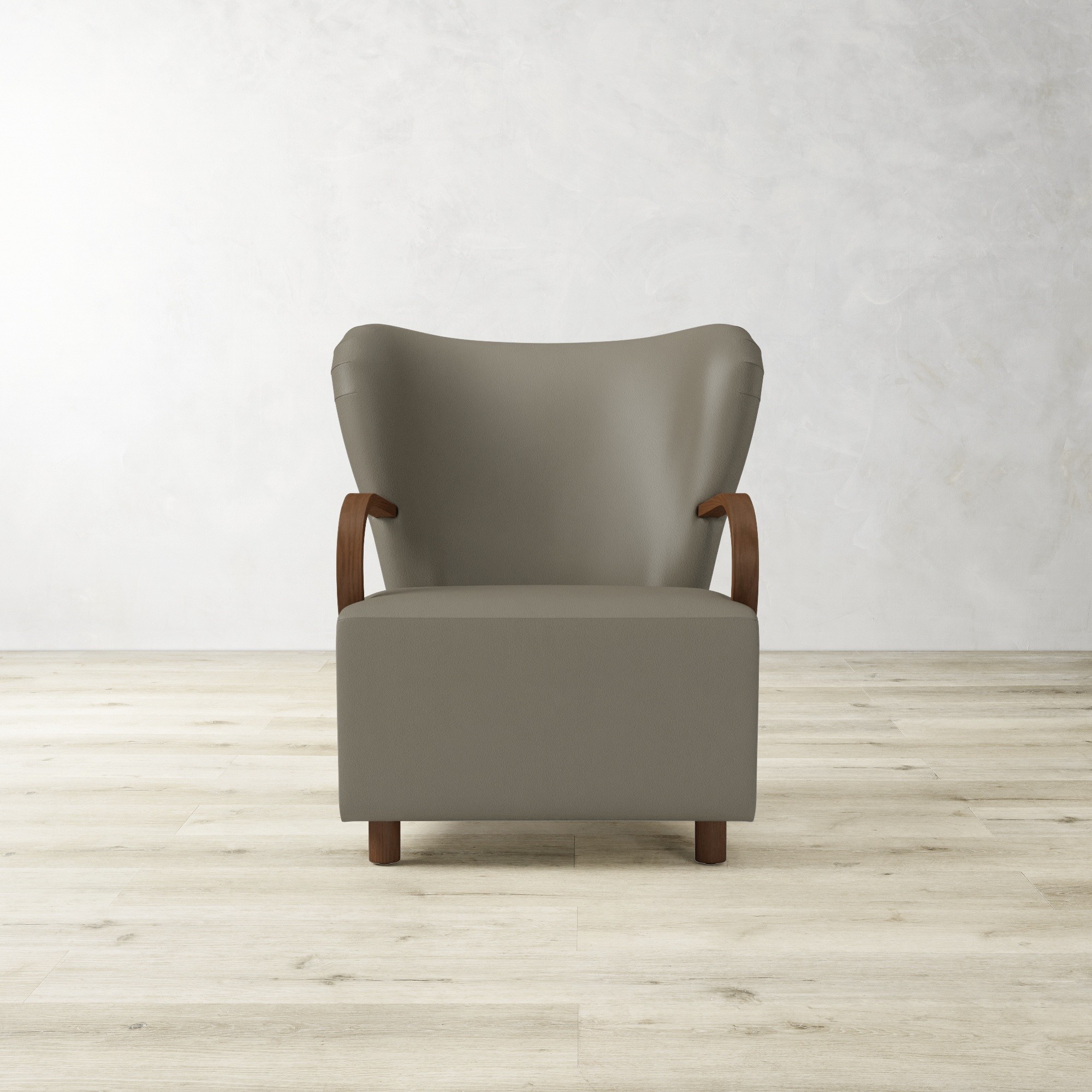 Corban Bentwood Upholstered Occasional Chair