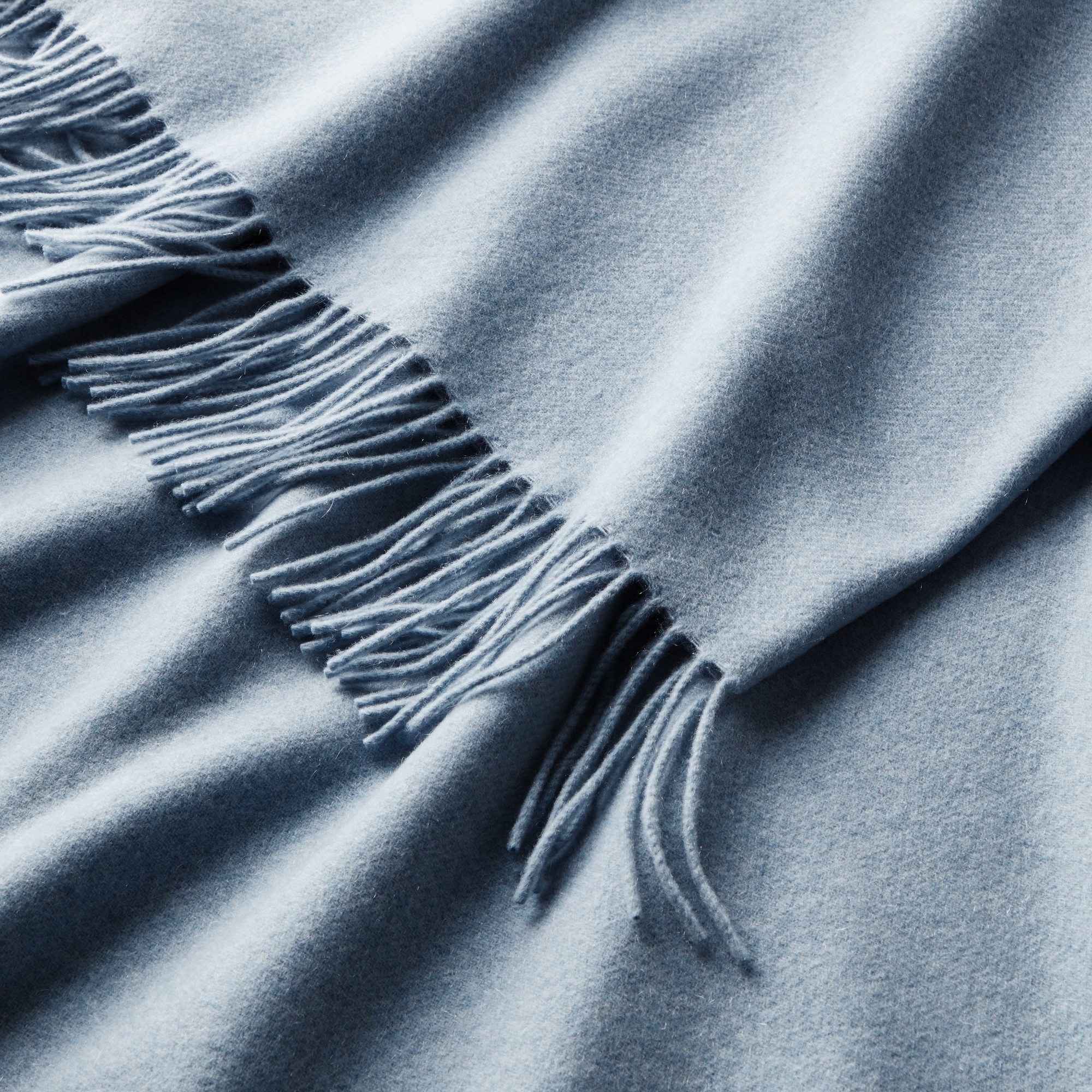 European Solid Cashmere Throw