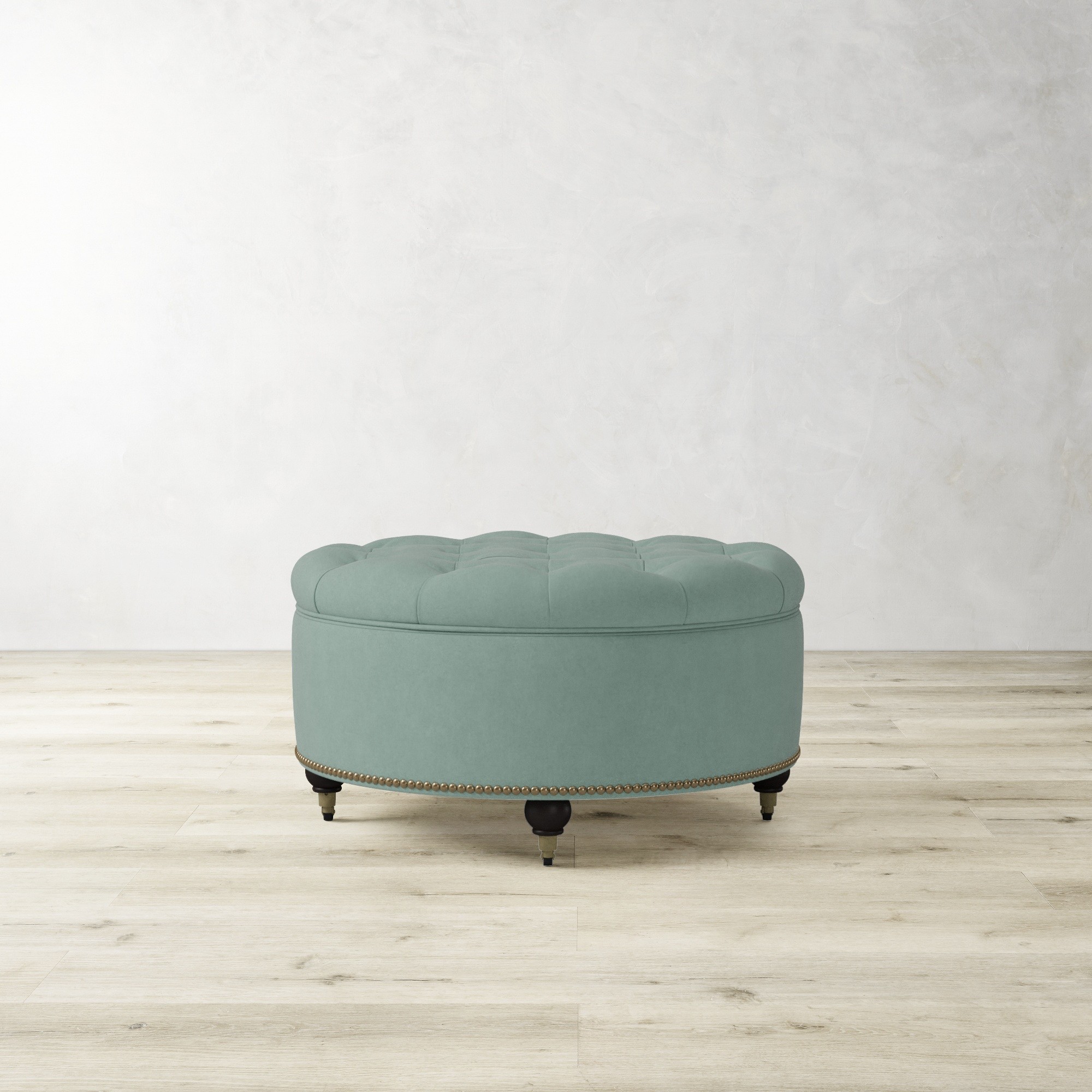 Soho Tufted Round Storage Ottoman (36