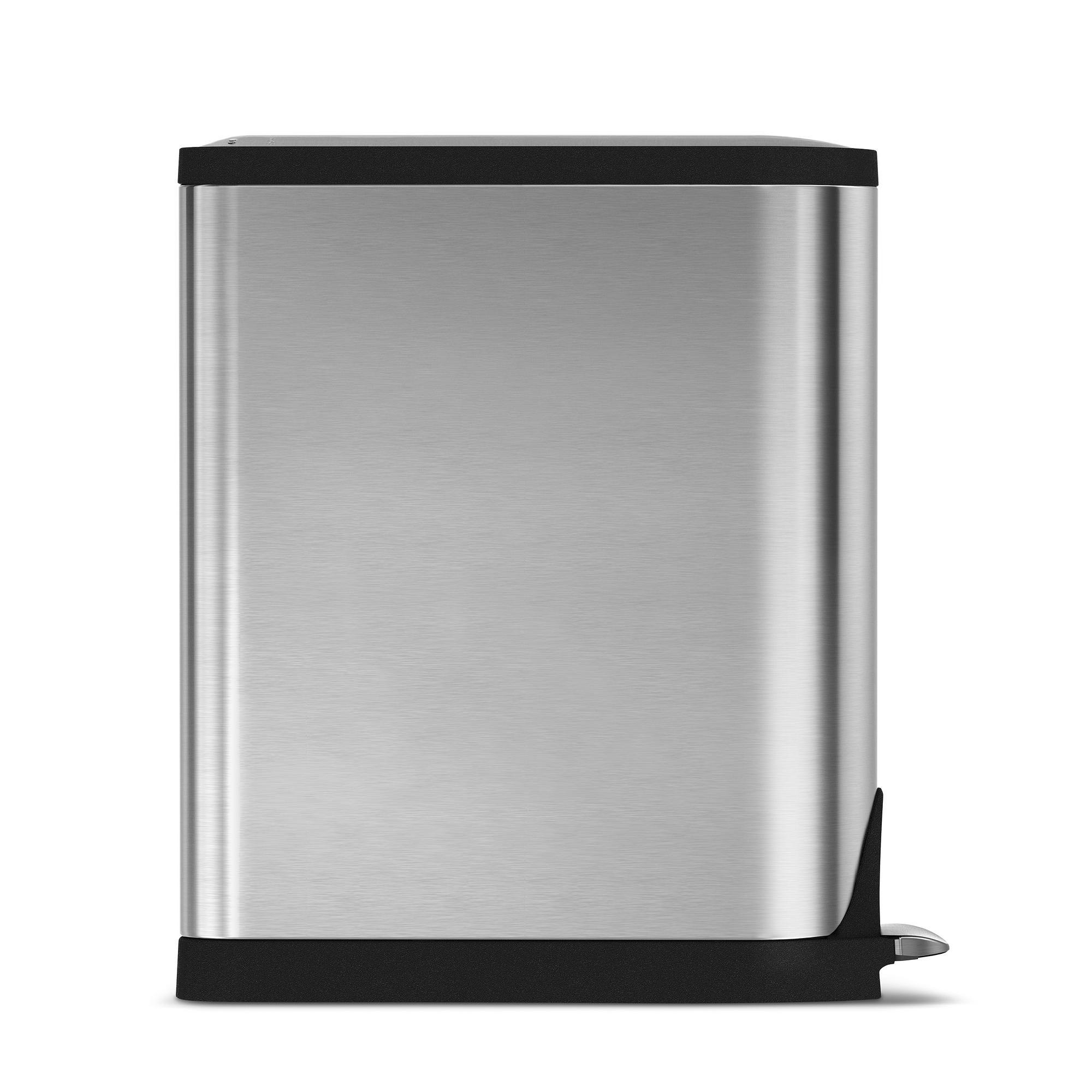 simplehuman™ 40-Liter Dual Compartment Butterfly Lid Kitchen Recycling Can