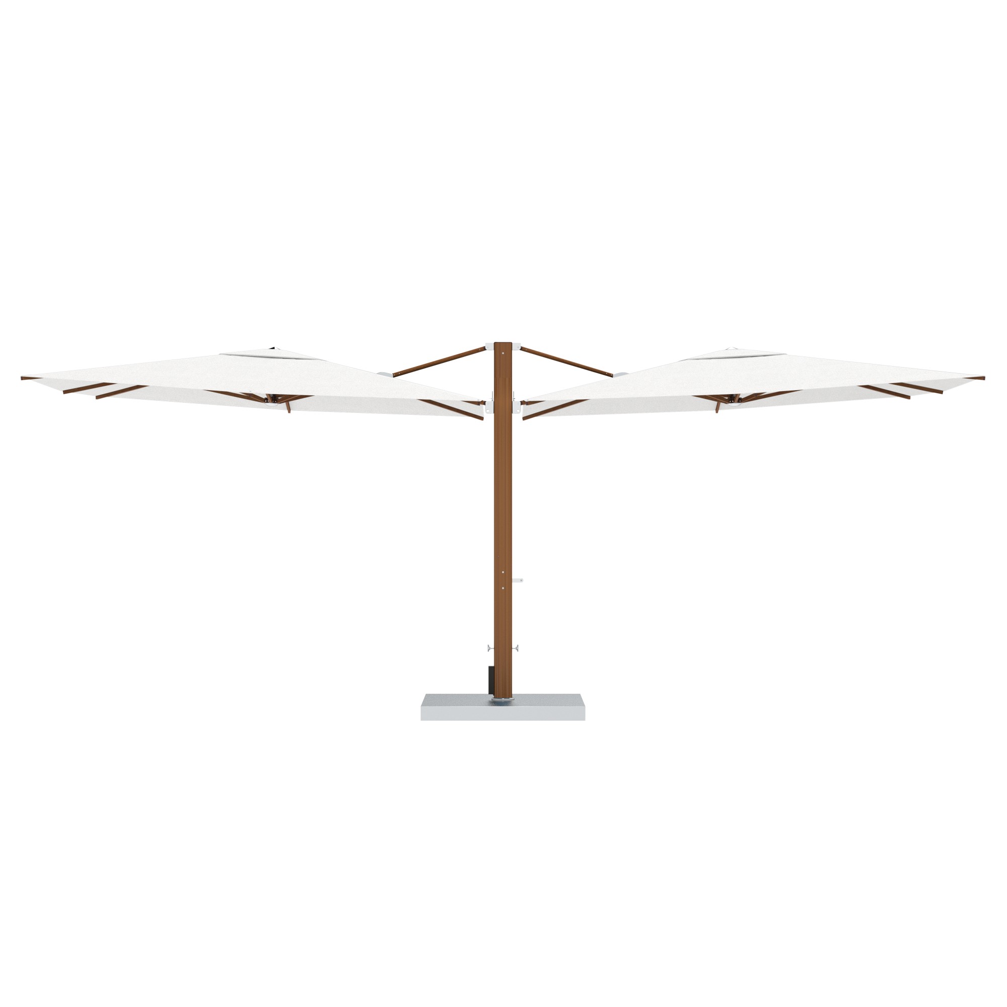 10' Sqaure Performance Dual Cantilever Umbrella