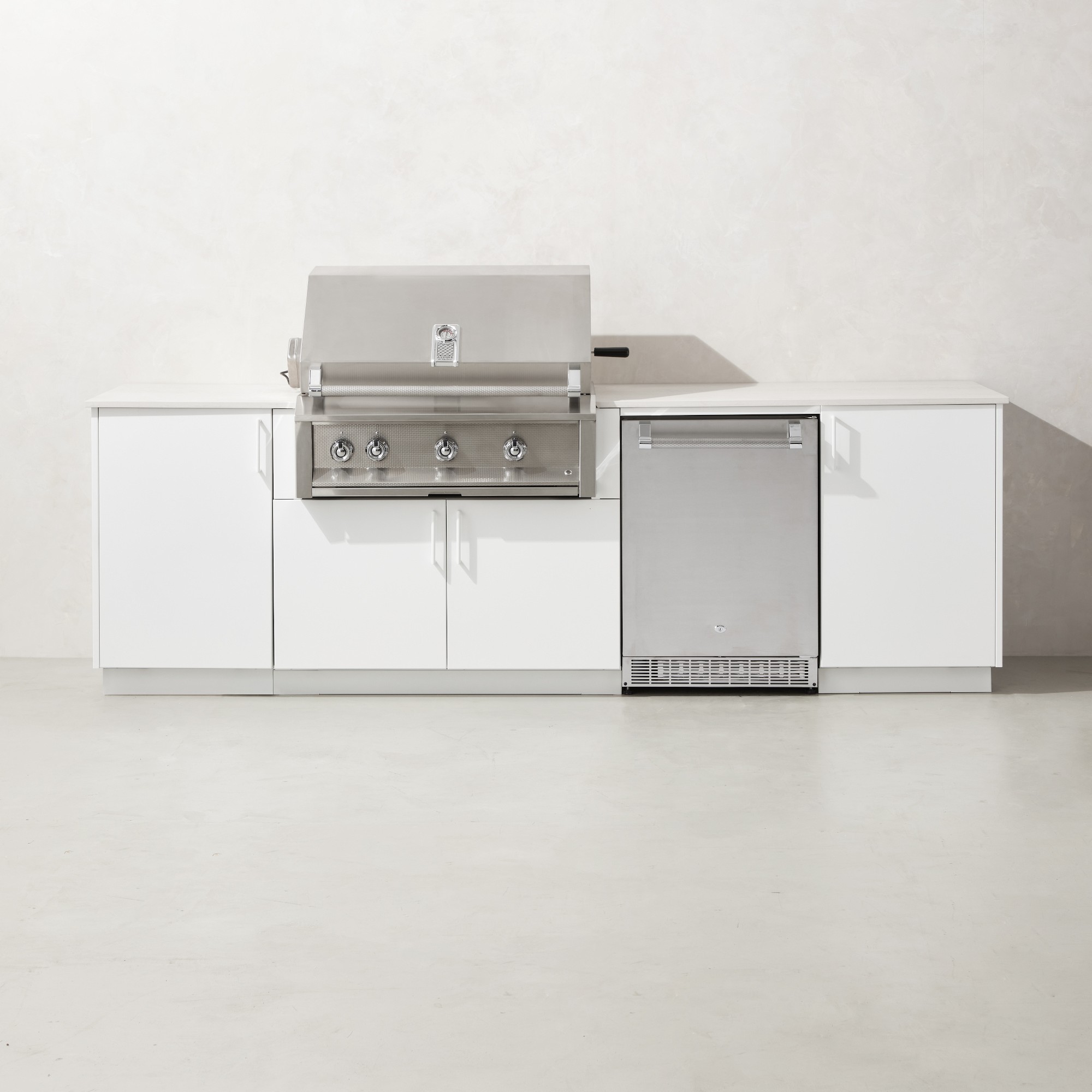 Urban Bonfire Outdoor Kitchen x Twin Eagles 36” Grill and Fridge