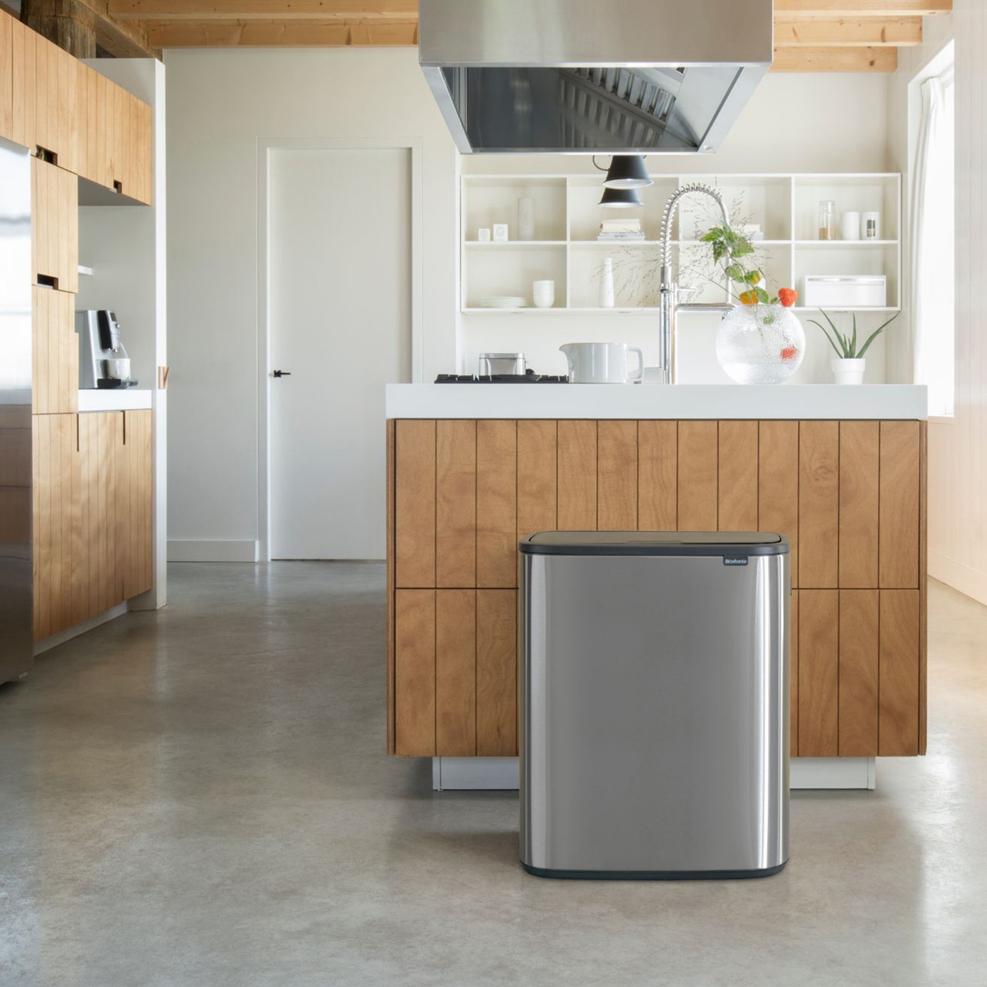 Brabantia Bo Touch Top Can, 16 Gallons